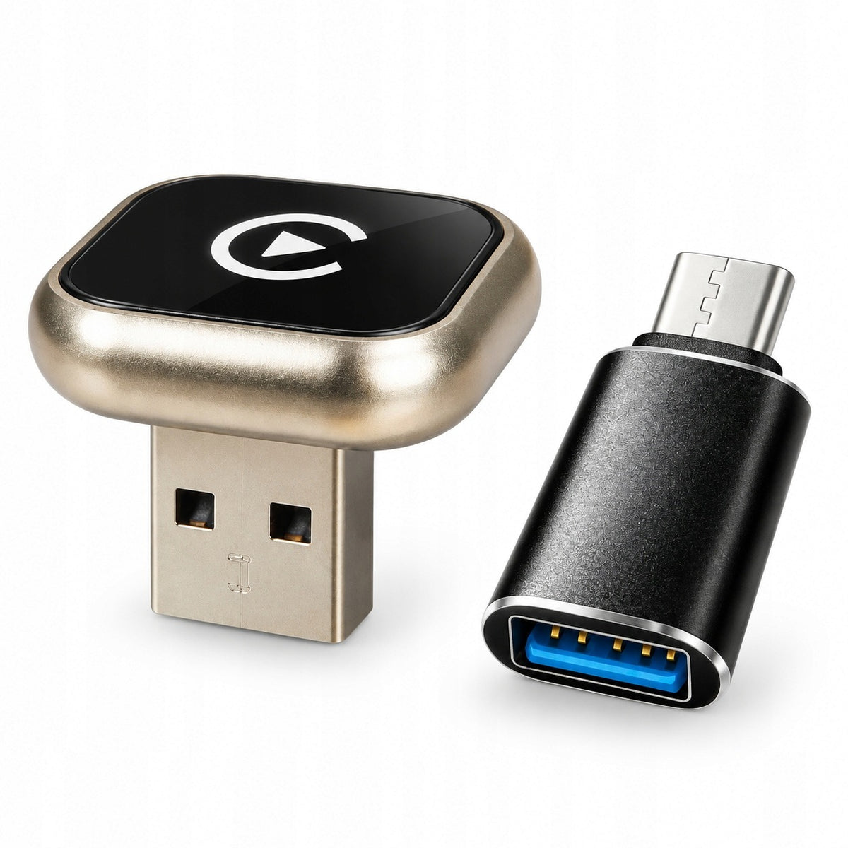 CarPlay Wireless Adapter Android Auto USB-C Bluetooth 2in1 for Car