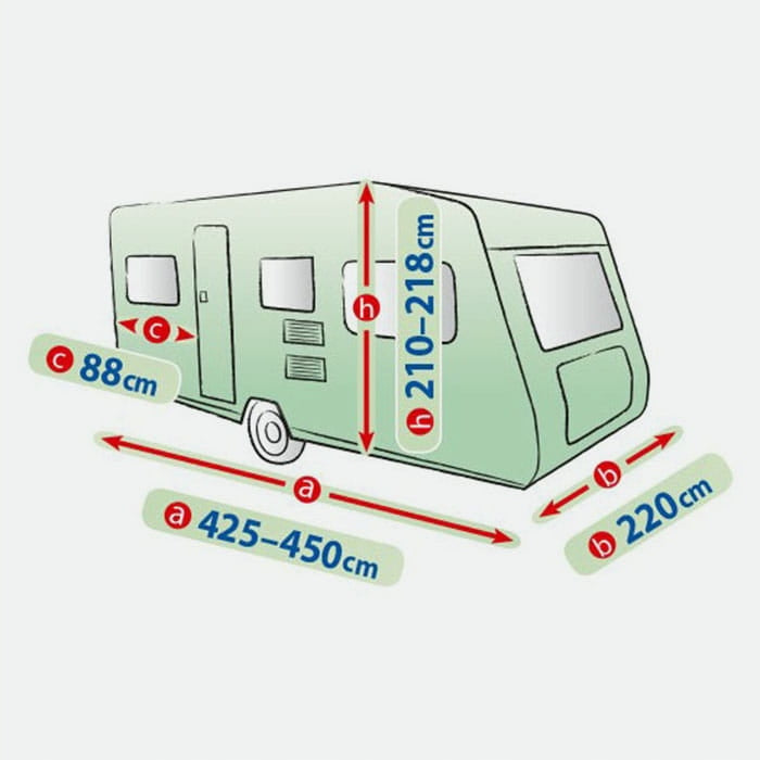 Caravan cover 450ER 425-450 cm EAN (GTIN) 5904898636448