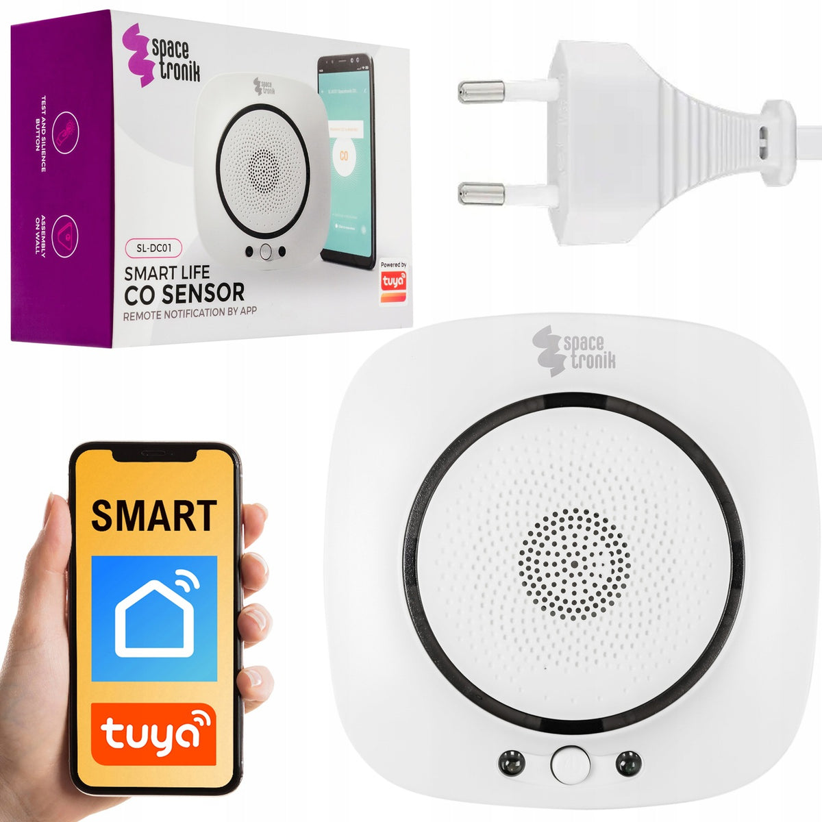 Carbon Monoxide Sensor CO Smart Life Tuya WiFi WIRELESS Detector