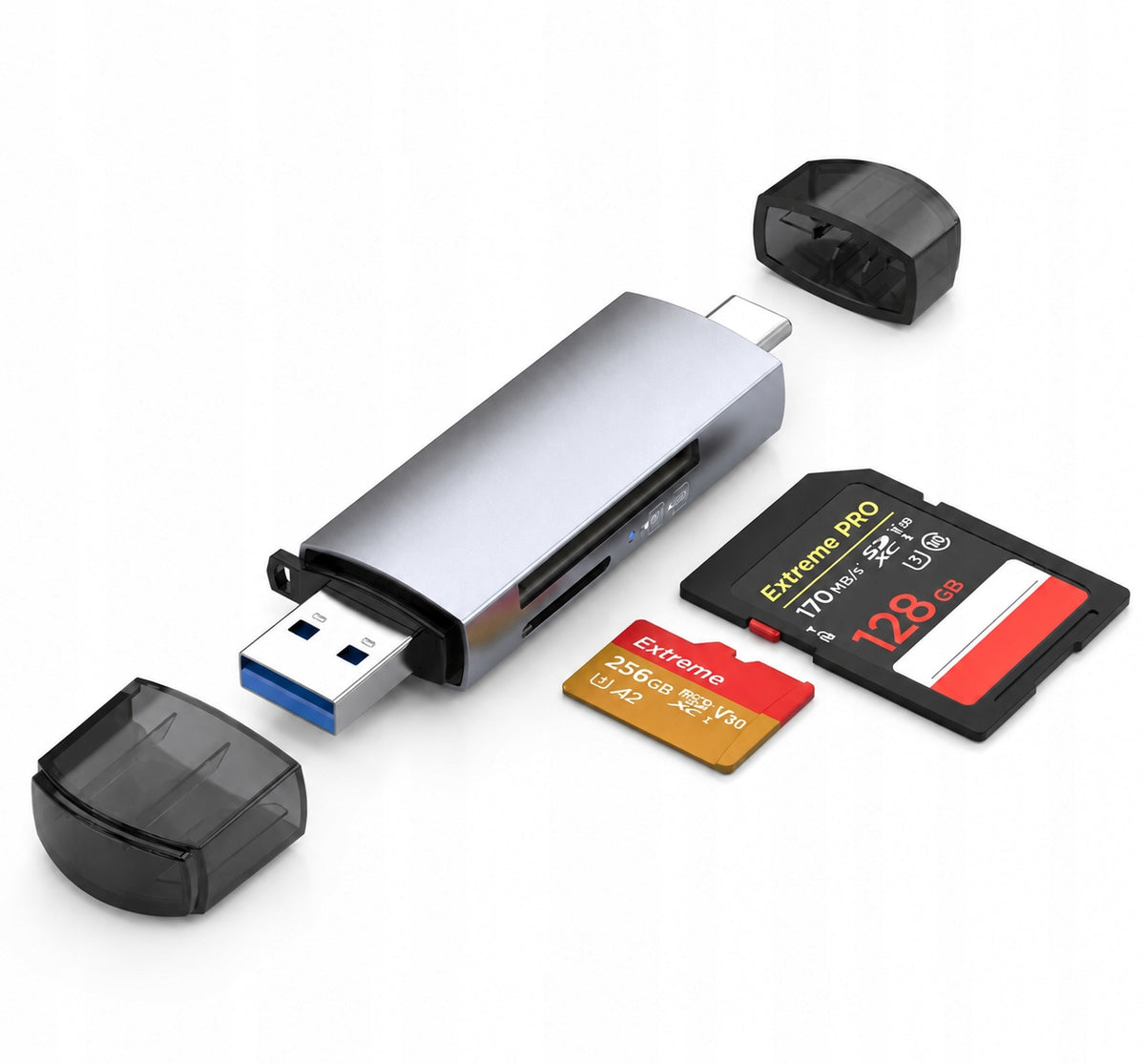 Card Reader SD Adapter USB 3.0 USB-C Micro SD MicroSD TF 5 Gb/s to 2TB