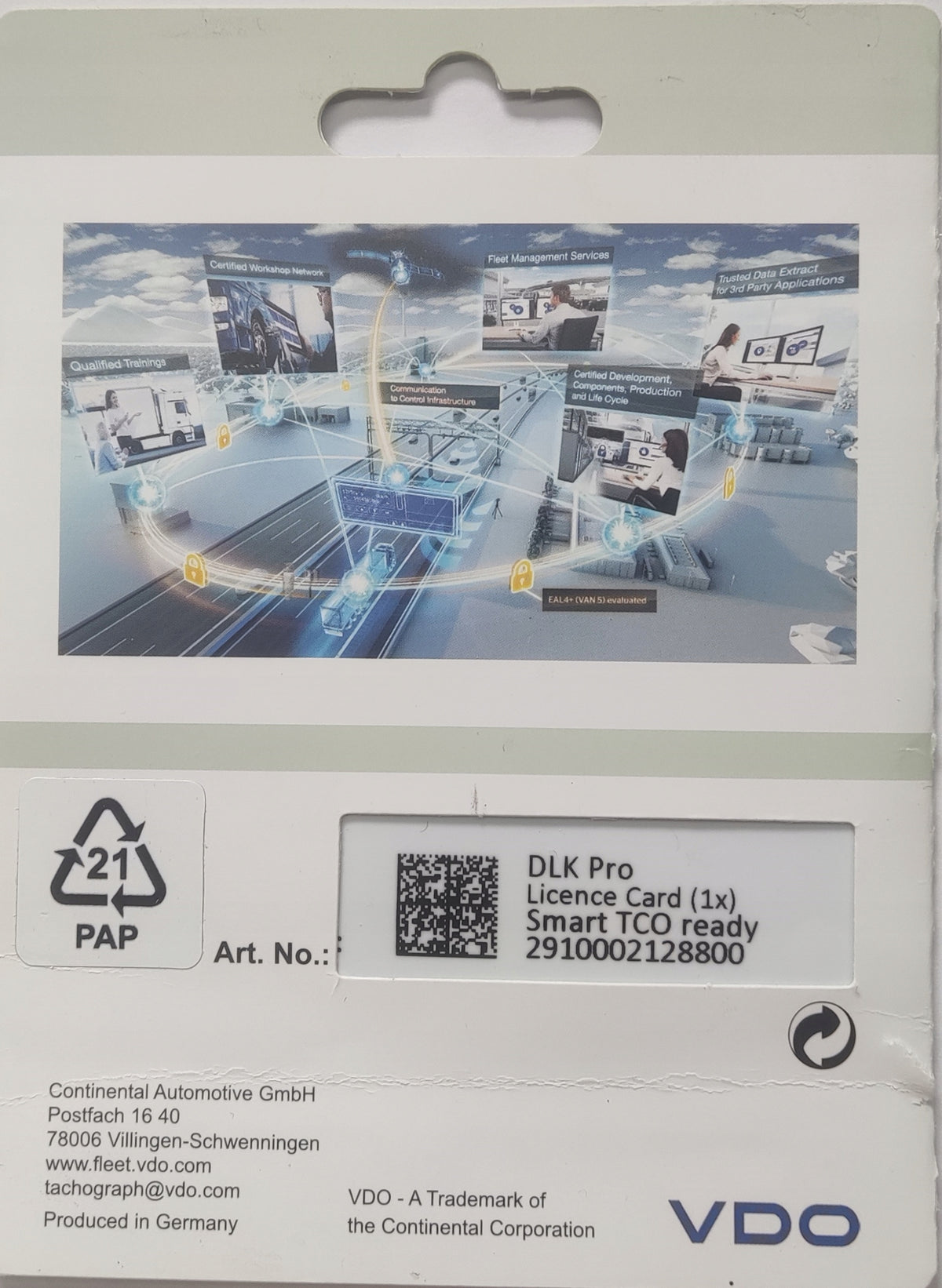 Card license update software for readers VDO DLK Packaging status original