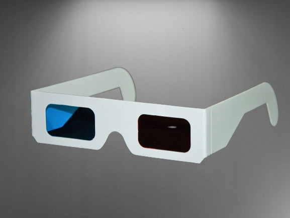 Cardboard anaglyph glasses 3D red blue; anaglyph red cyan Packaging status original