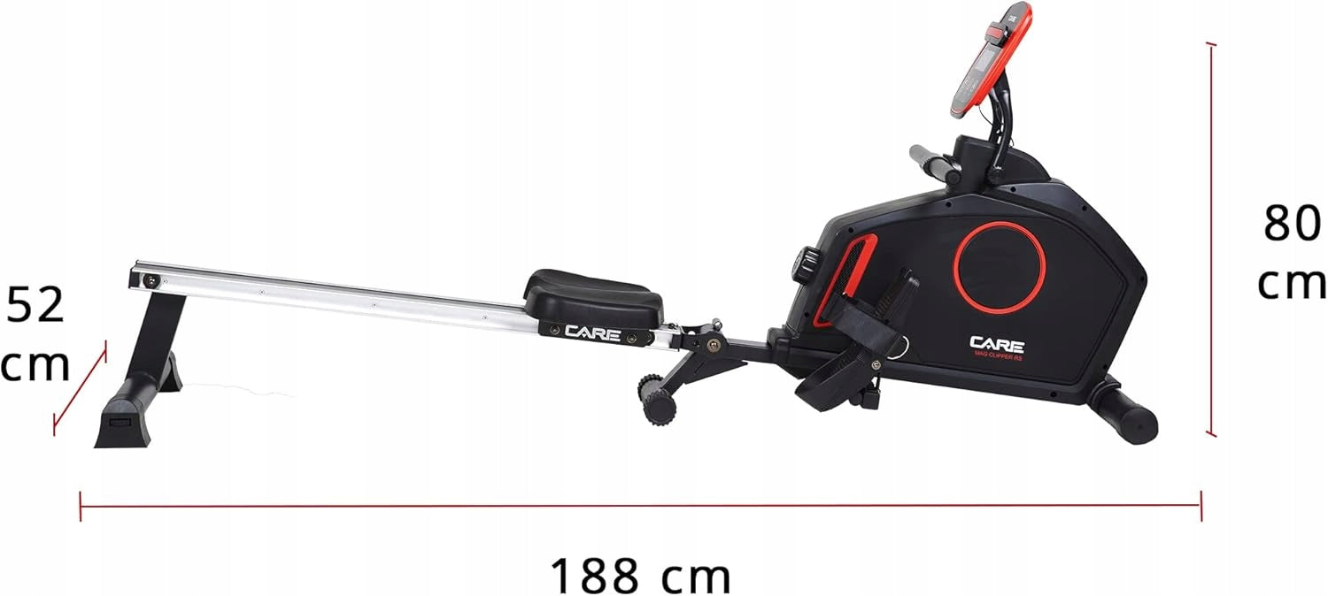 Care Fitness Home Rowing Machine Mag Clipper Folding -8 Resistance Levels Manufacturer code 3347260508318