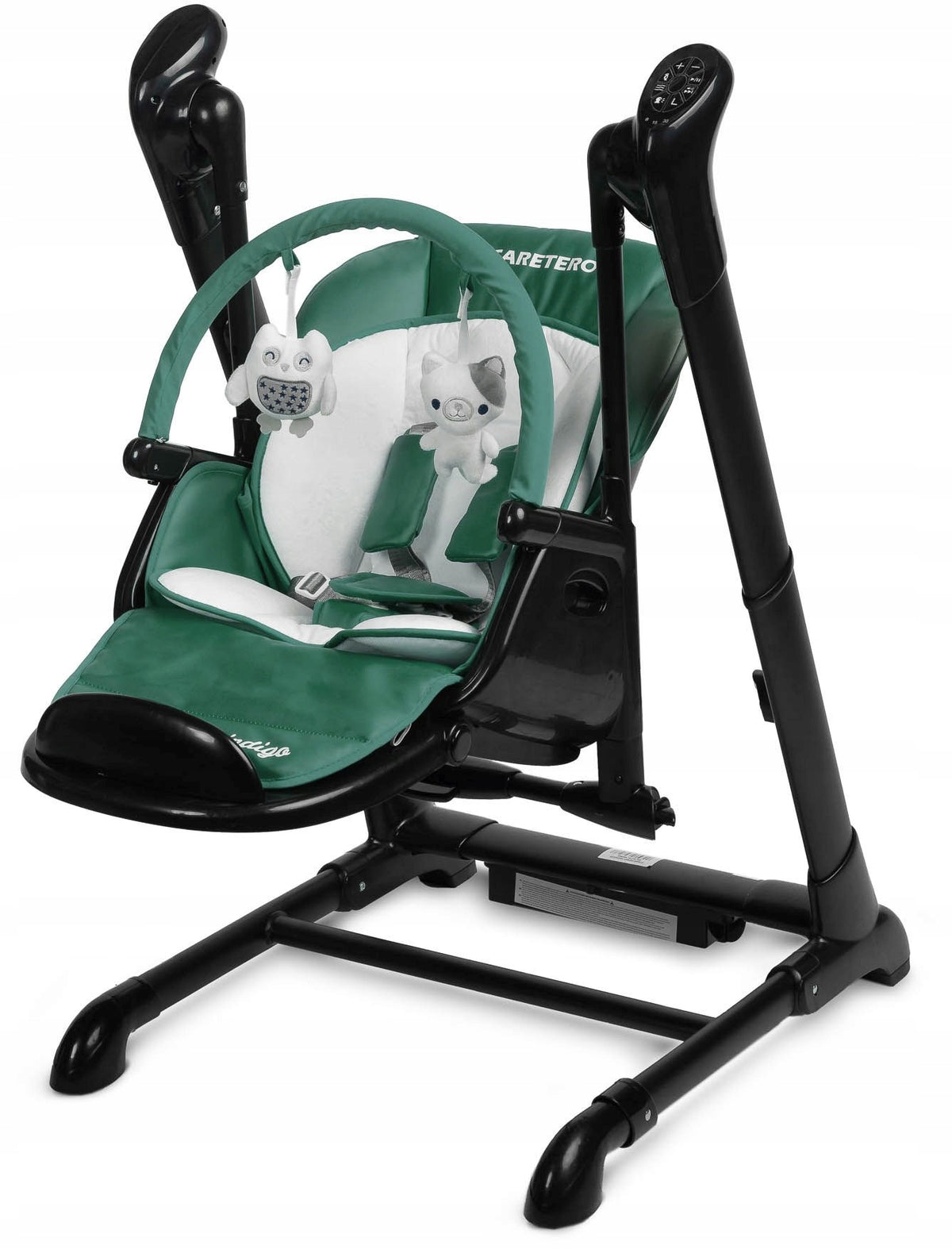 Caretero Indigo 2in1: Highchair and swing black and green Manufacturer code TERO-7651