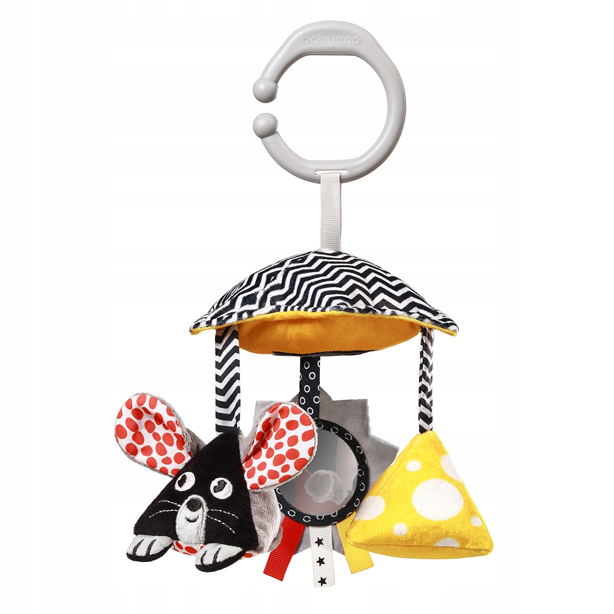 Carousel, contrast educational pendant for stroller, car seat Babyono 1678