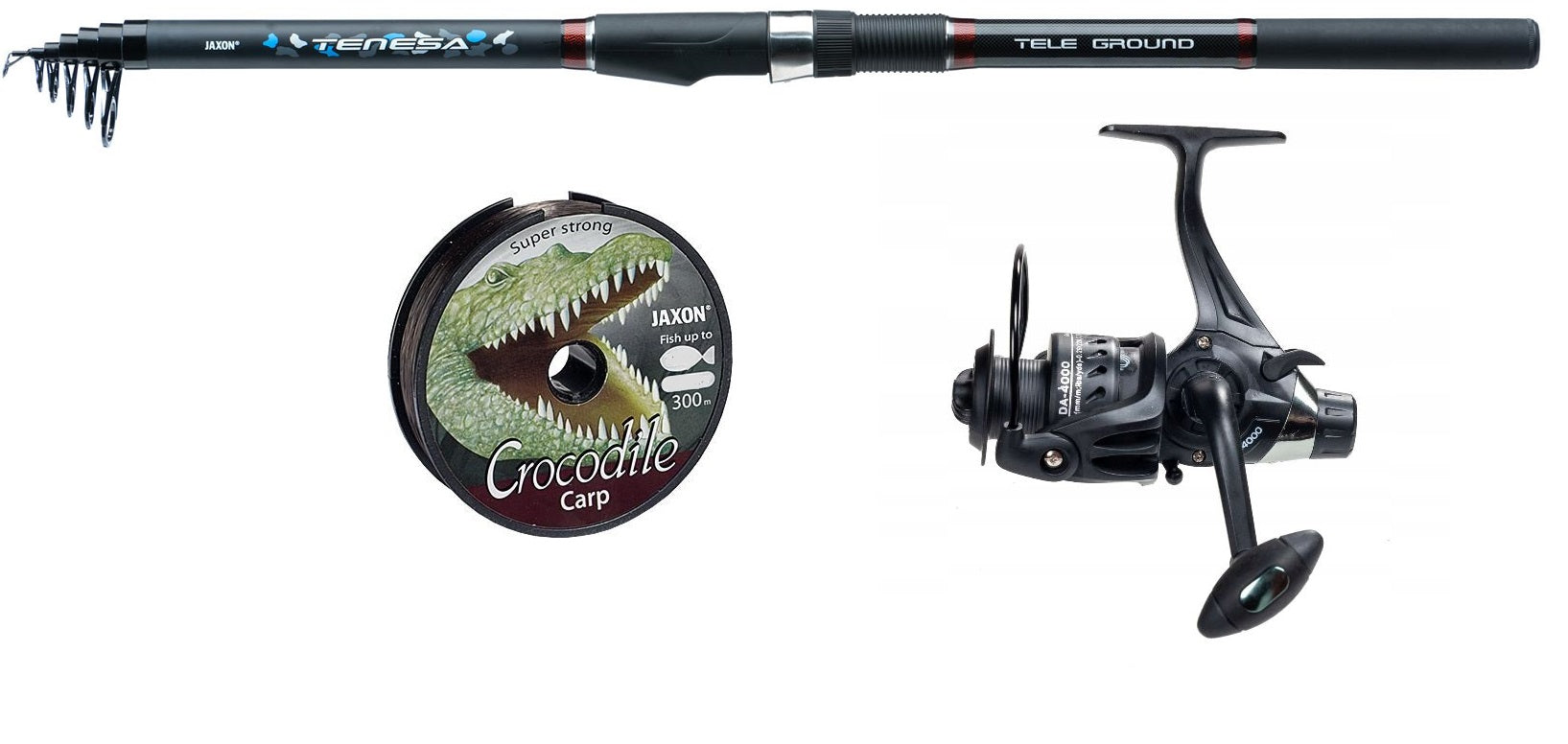 Carp Ground Kit Jaxon Fishing Rod 3,60 Reel Free Gear Fishing Line