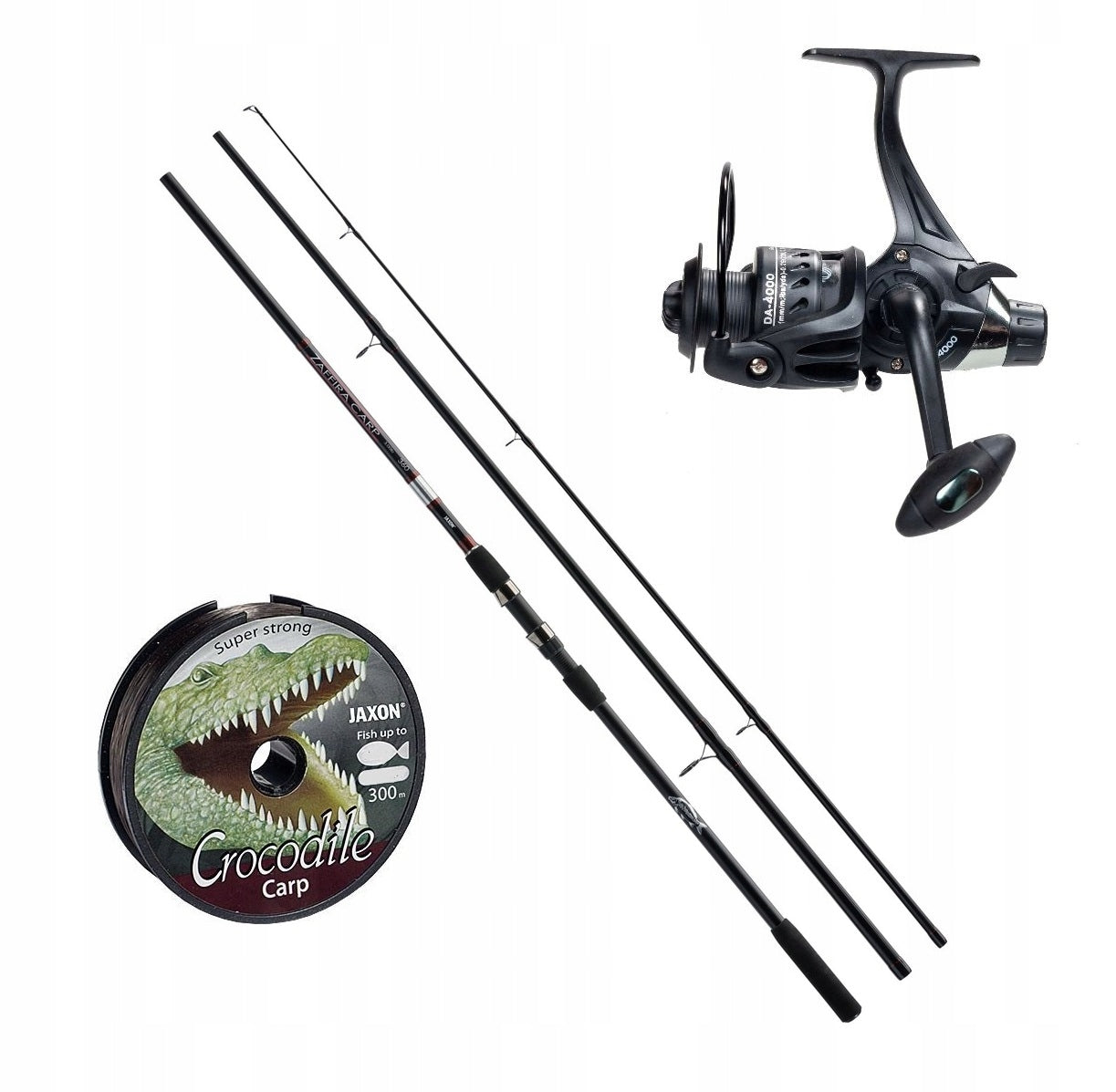 Carp Set Jaxon Fishing Rod 3,60 Reel Free Gear Fishing Line