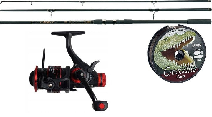 Carp Set Jaxon Fishing Rod 3,90 reel fishing line