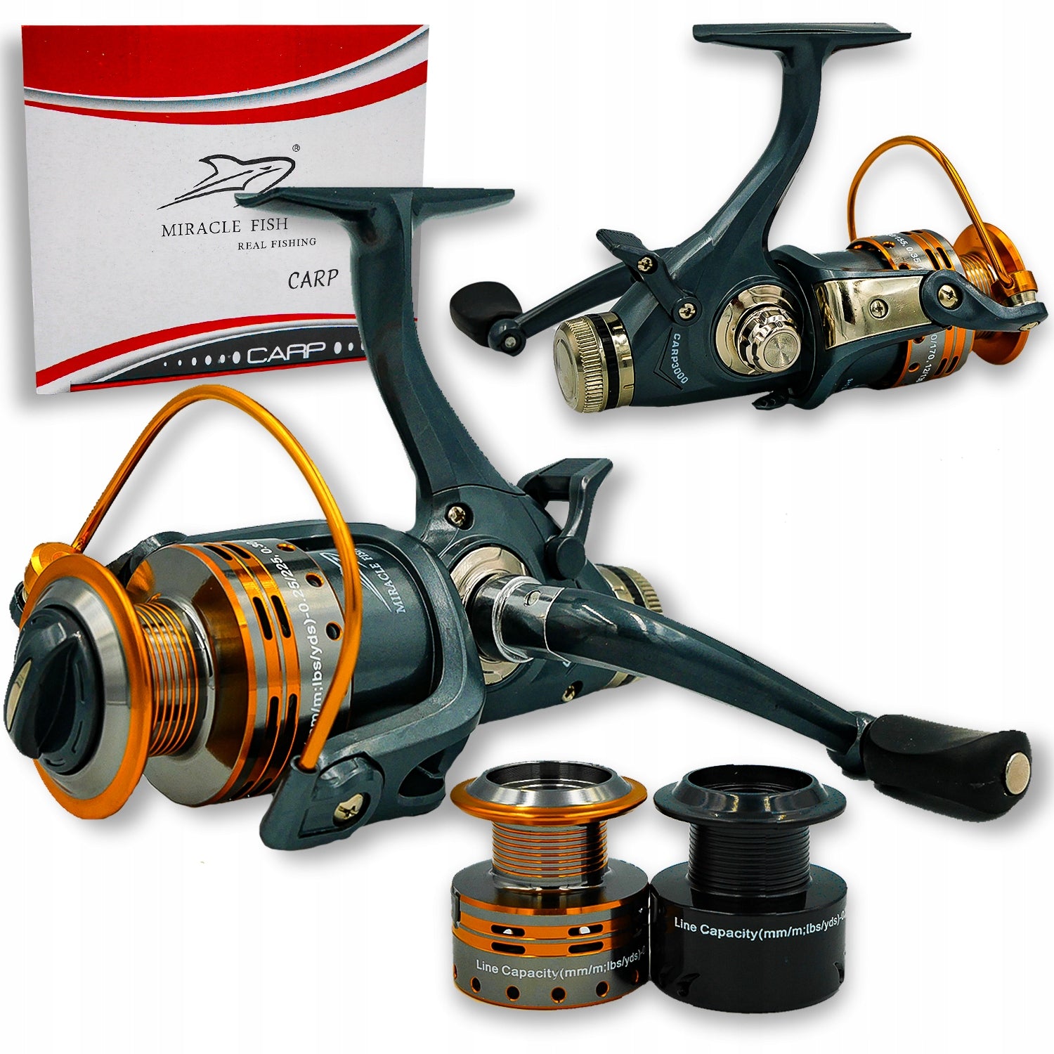 Carp reel Carp 4000 Free gear 9+1 Bearings Metal spool Packaging status original