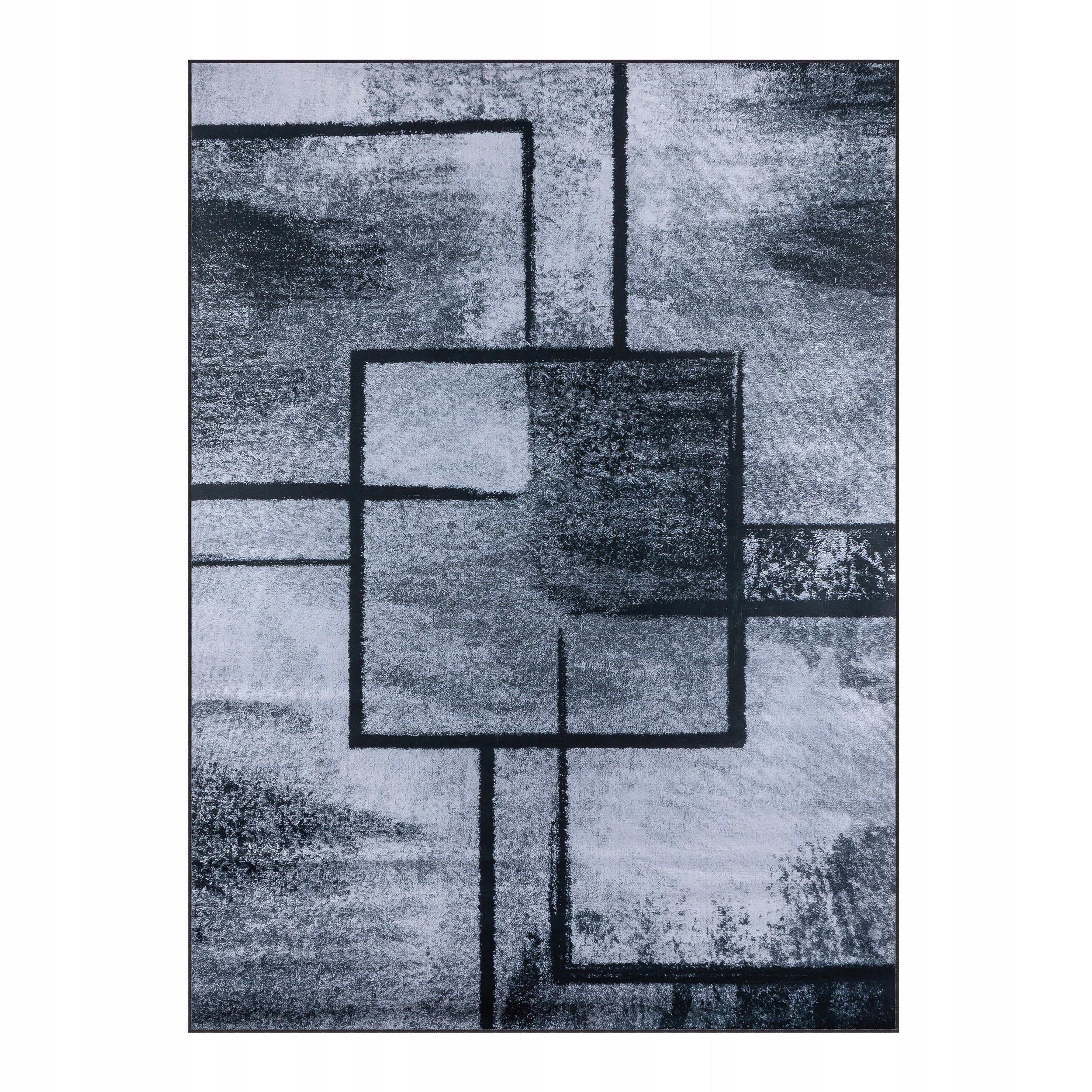Carpet 120x170 GREY BLACK FOR LIVING ROOM BEDROOM GEOMETRIC NON-SLIP Packaging status original