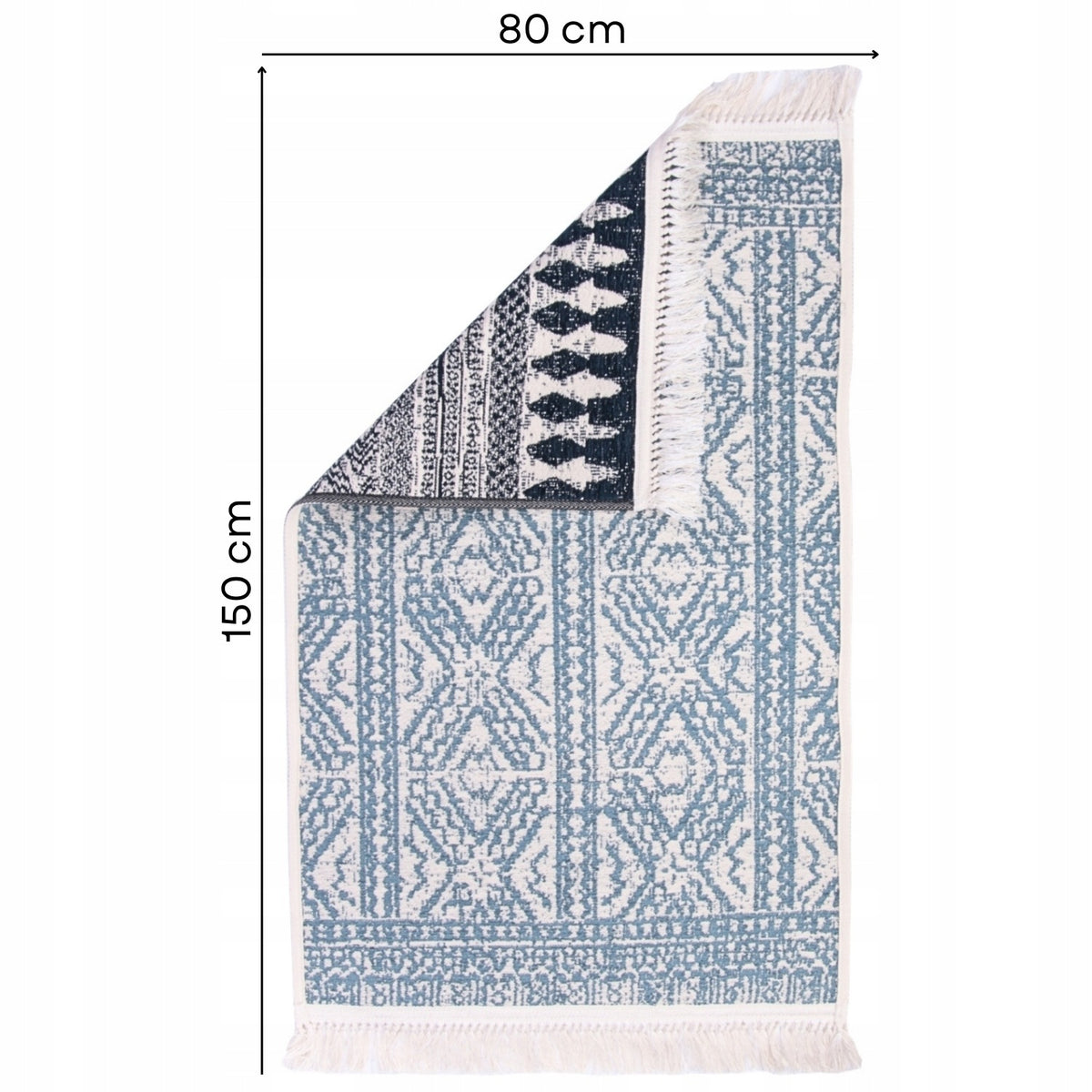 Carpet 80x150 Double Sided Boho Cotton Braided Sidewalk Balcony Terrace Manufacturer code 5903039432482