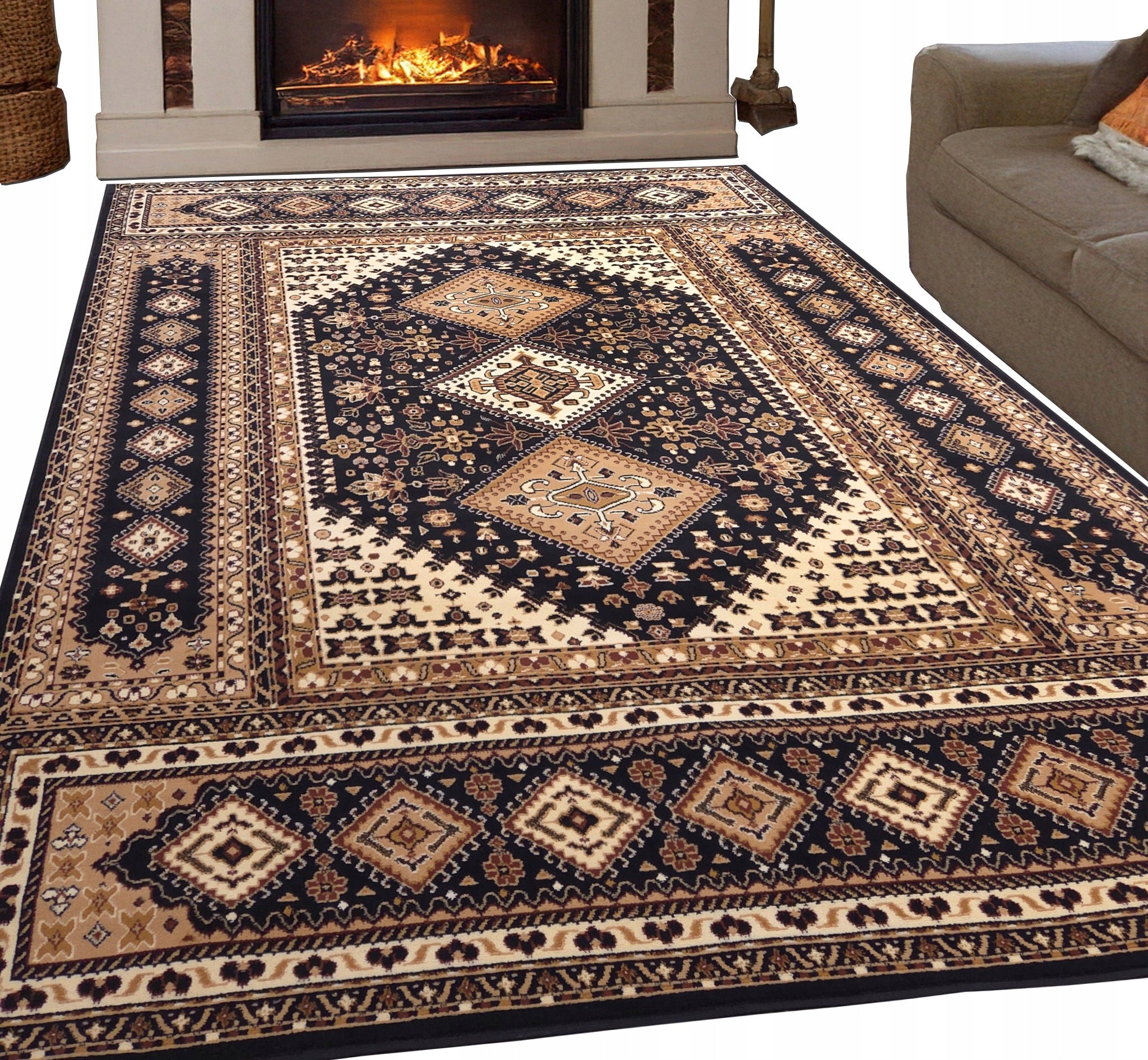 Carpet Alfa Belgian woven 300x400 3X4 4X3 living room Solid Stylish