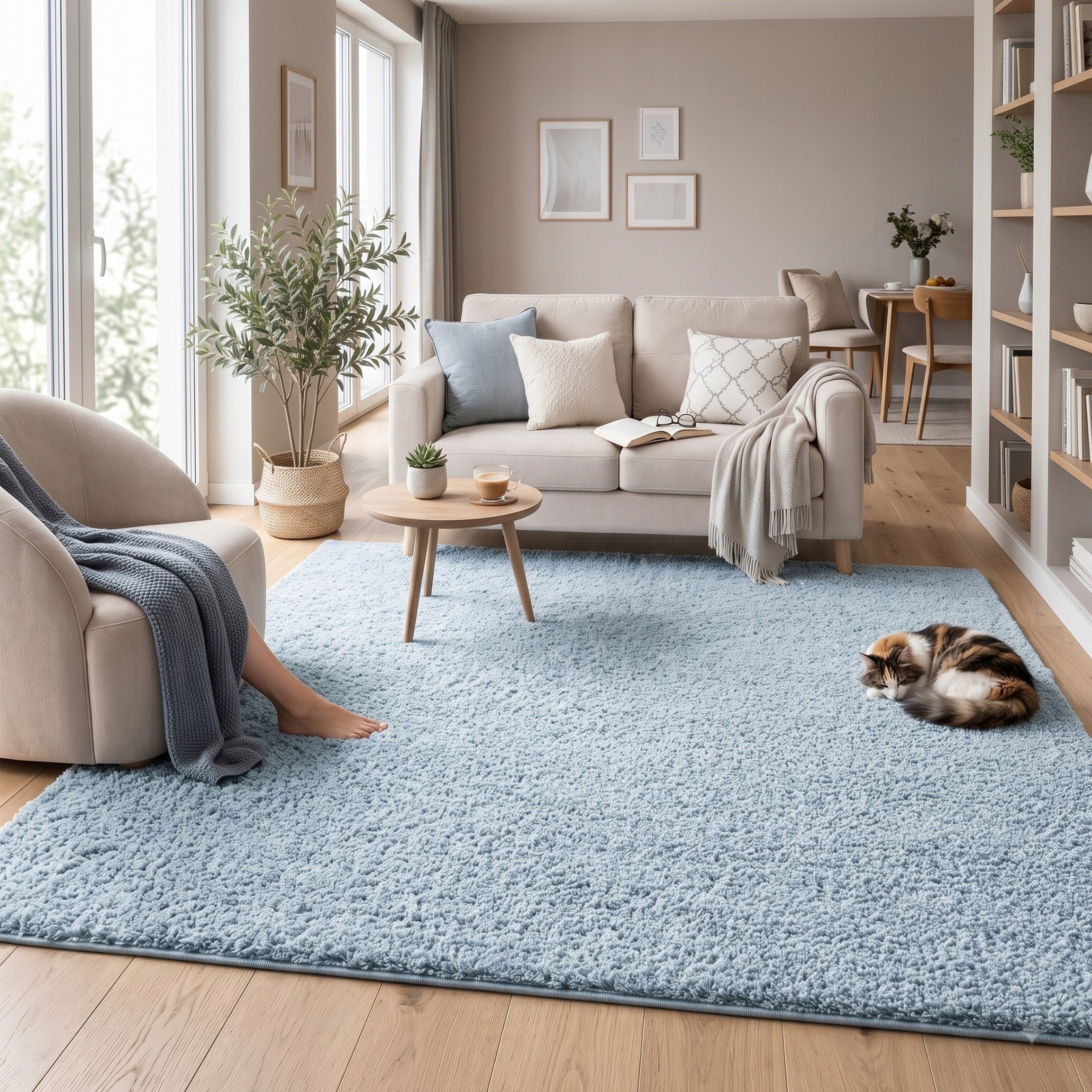 Carpet Alpaca modern fluffy plush soft loft living room 160x230 Brand Strado