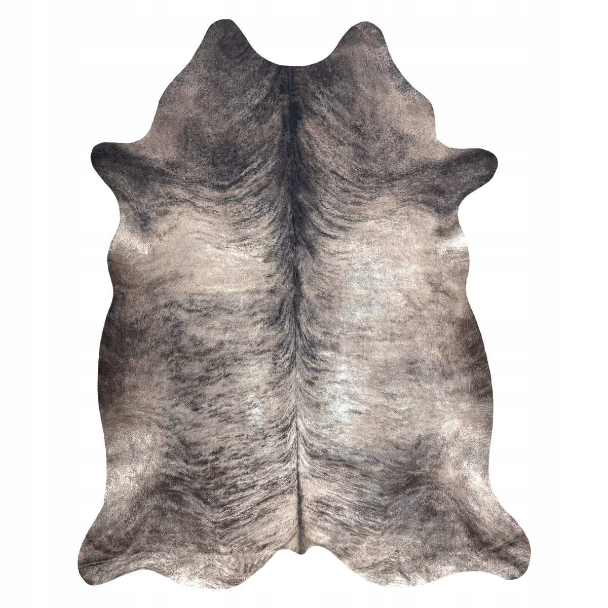 Carpet Artificial Cowhide Leather 100x150 cm grey
