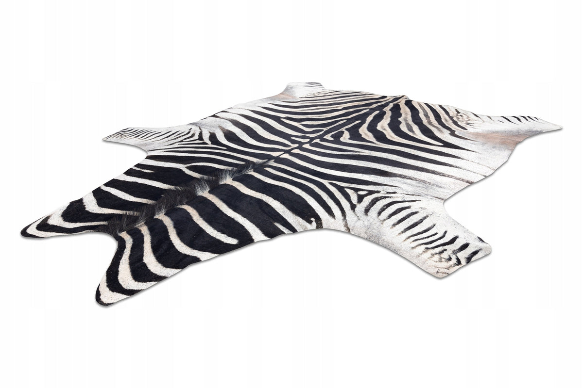 Carpet Artificial Cowhide Leather, Zebra White and black 180x220 cm Manufacturer code C172