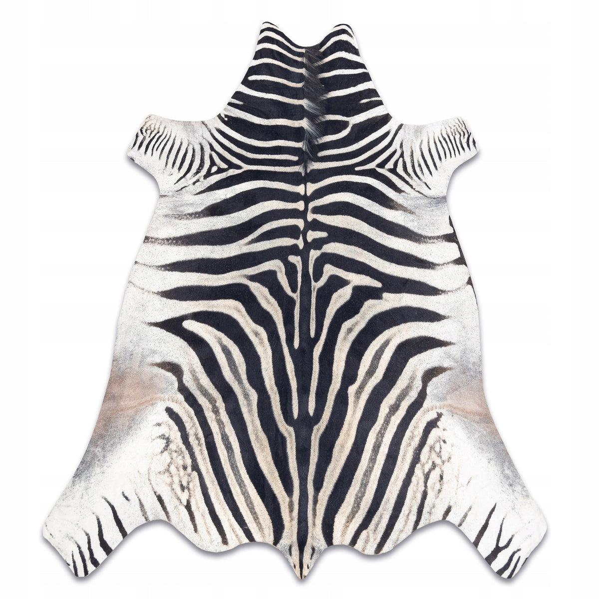 Carpet Artificial Cowhide Leather, Zebra White and black 180x220 cm