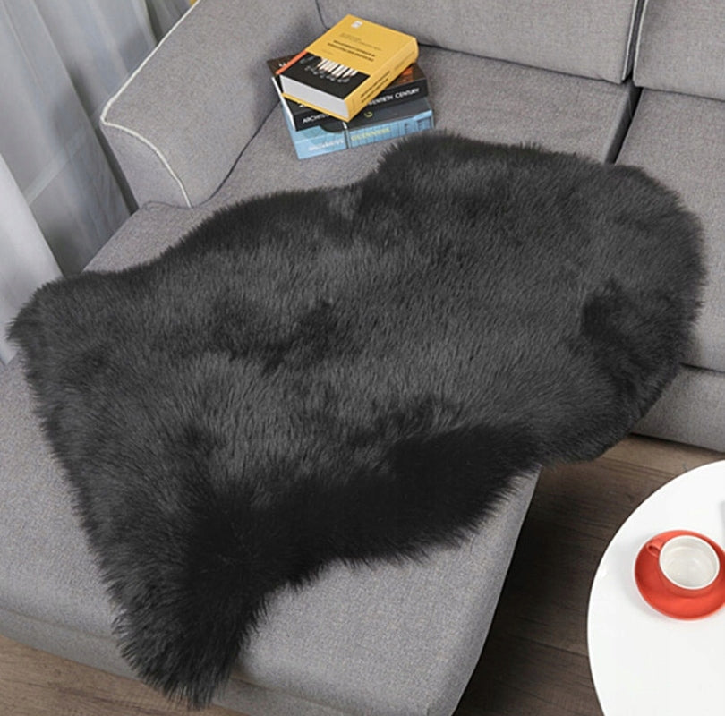 Carpet Artificial Sheepskin Fluffy Fur Rug For Living Room Soft 90cm Brand no brand