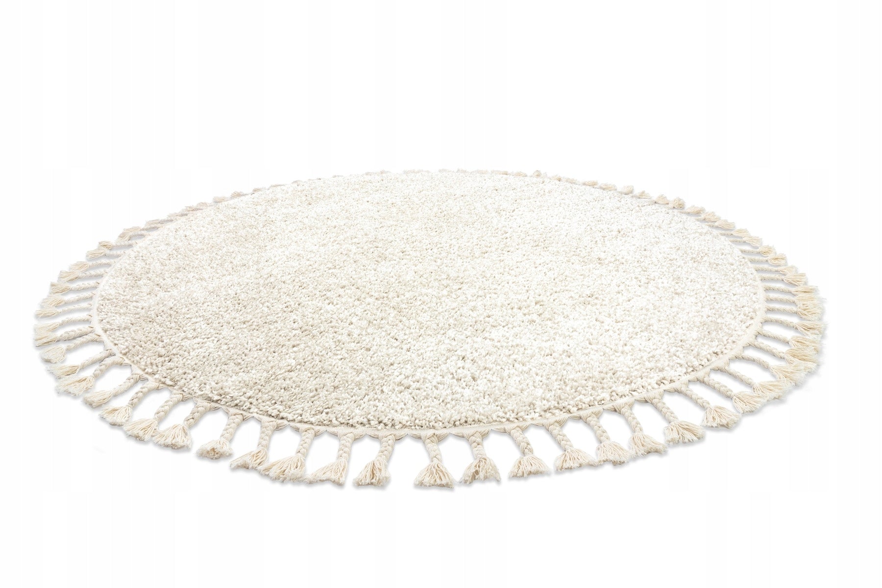 Carpet BERBER 9000 near cream Berber tassels Moroccan shaggy 120 CM Brand Dywany Łuszczów