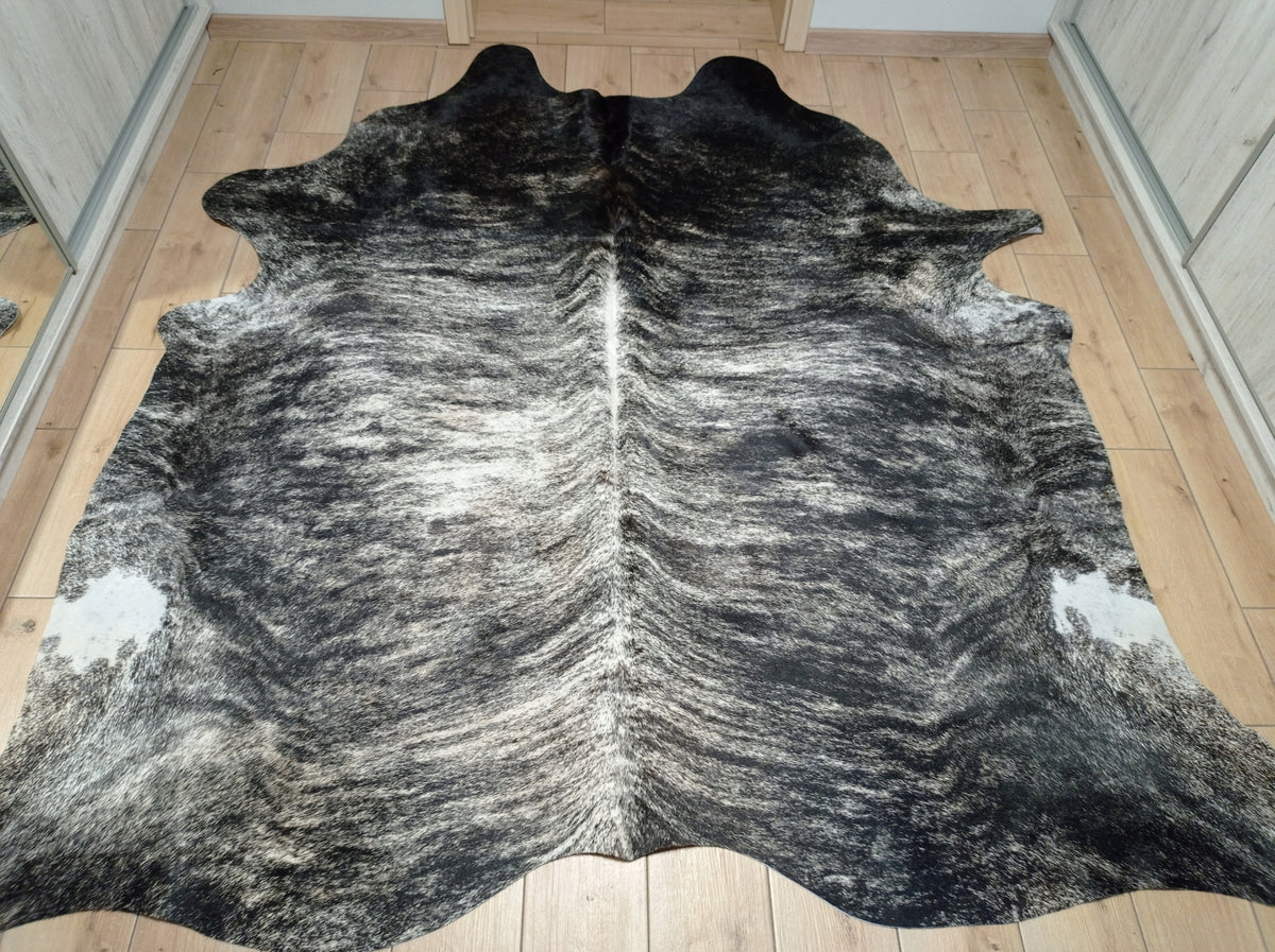 Carpet COW LEATHER TIGER black-beige genuine leather GIANT Manufacturer code HUZIOR LEATHER