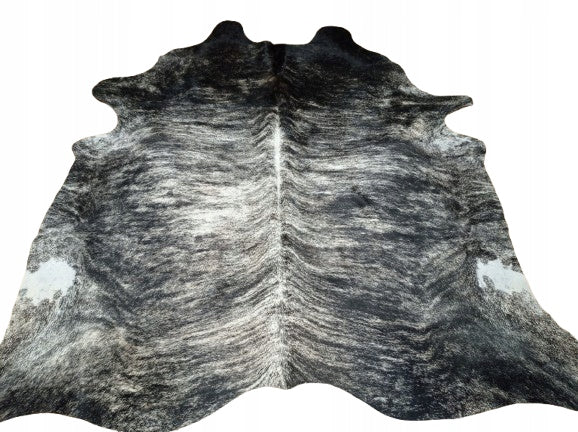 Carpet COW LEATHER TIGER black-beige genuine leather GIANT