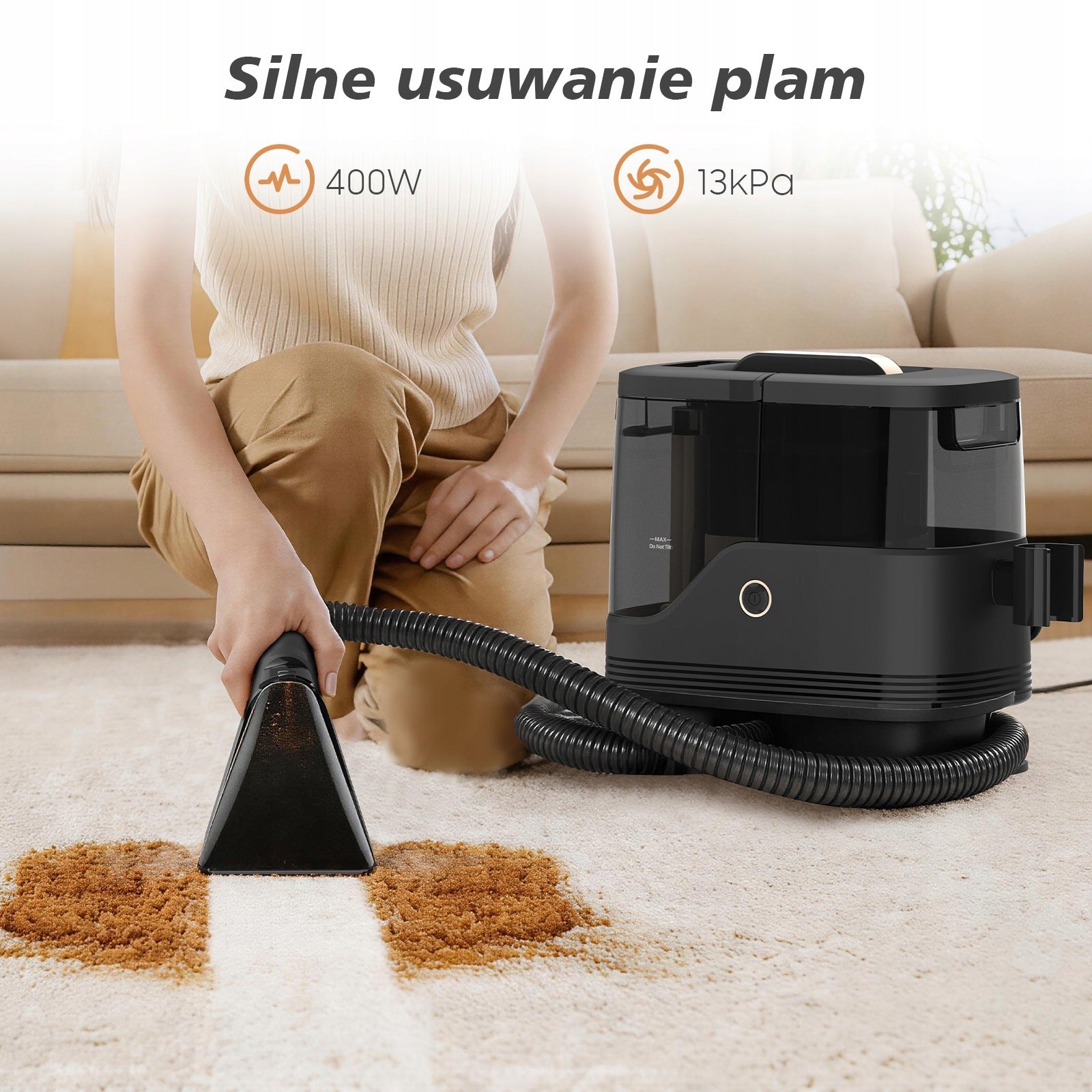 Carpet Cleaner, 2 Independent Water Tanks, for Sofa, Car and Upholstery Manufacturer code V8289-1