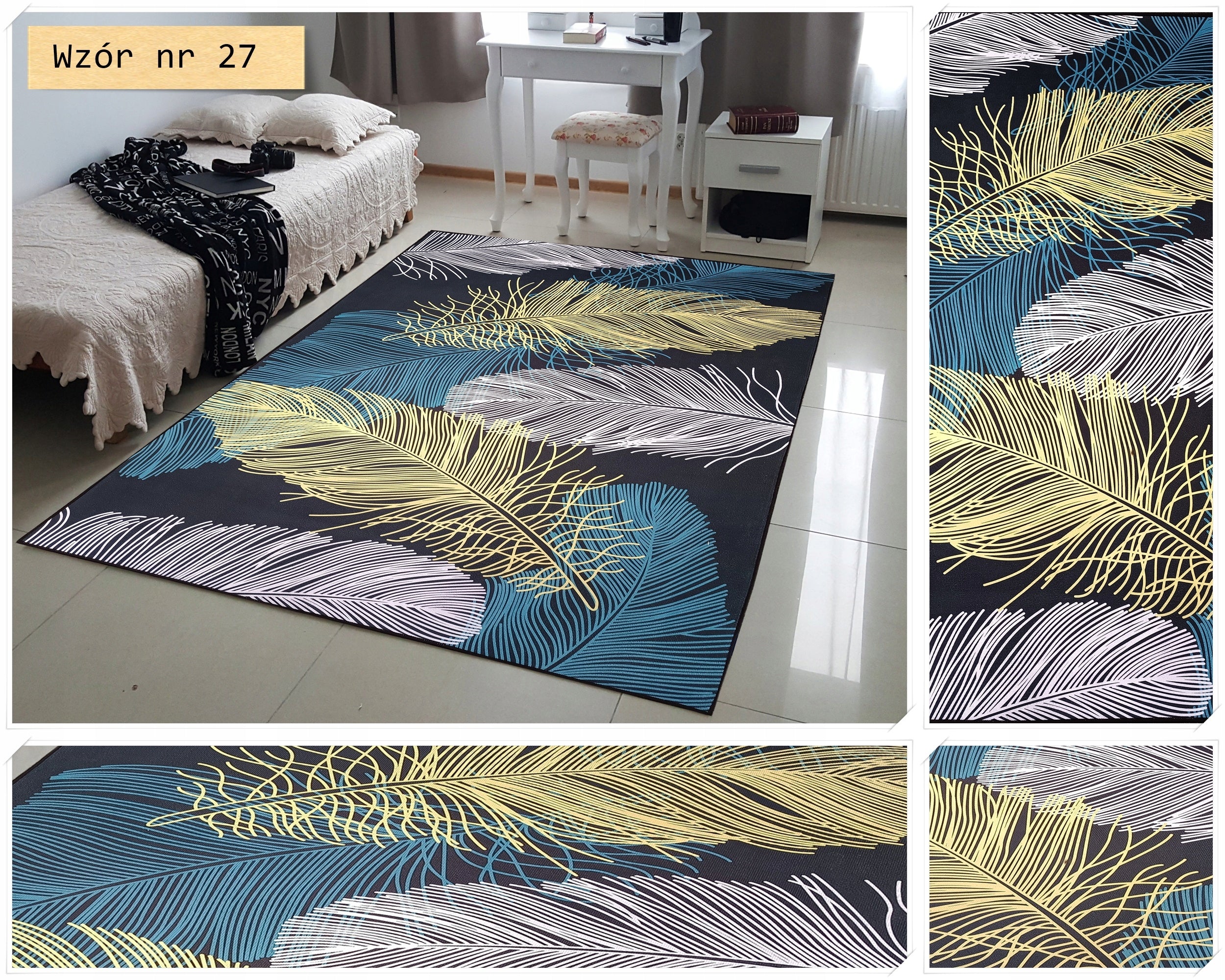 Carpet Fancy 160x230 Anti-slip Different Designs and Colors BOHO GLAMOUR etc! Length 230 cm