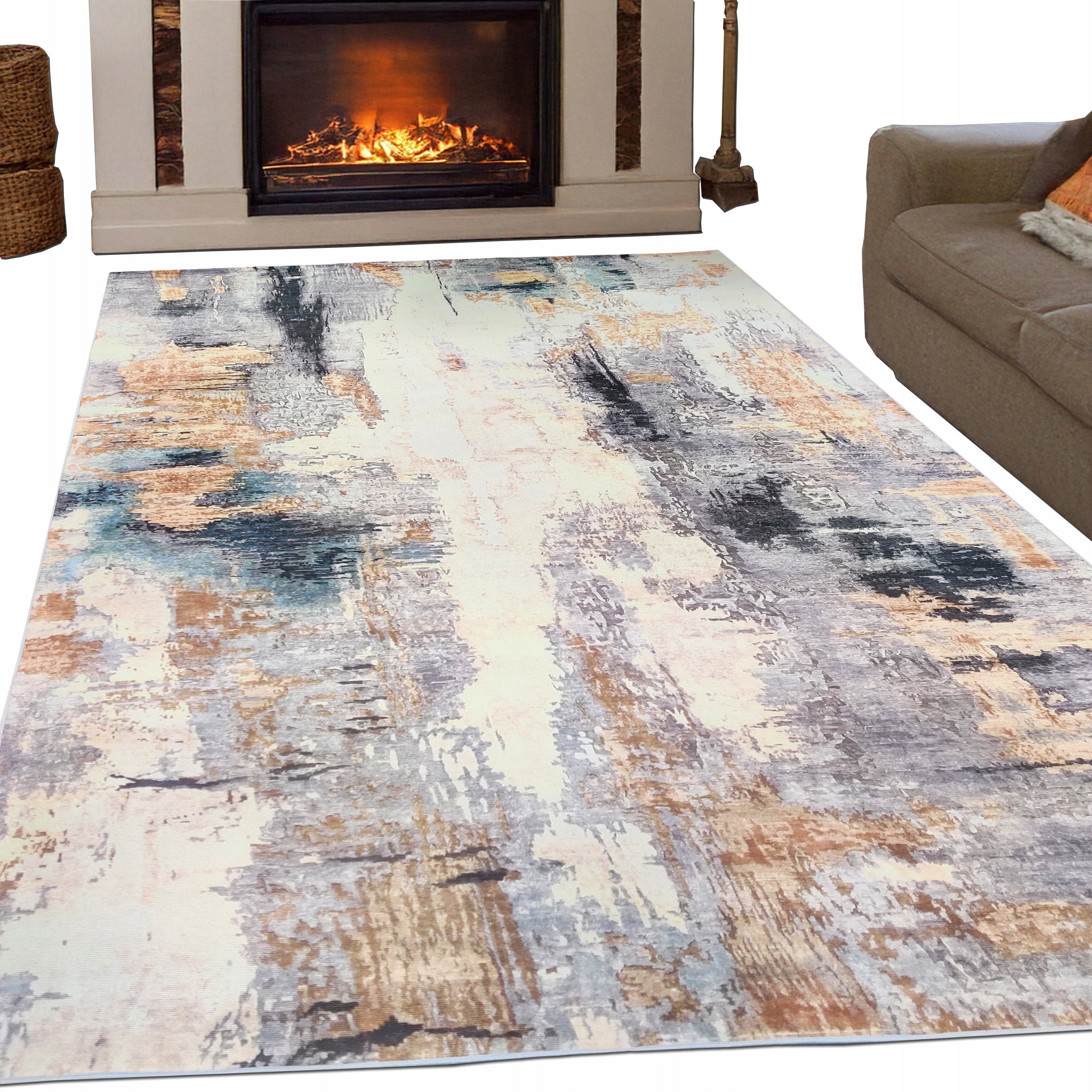Carpet Fancy 200x300 Modern Anti-slip Abstract