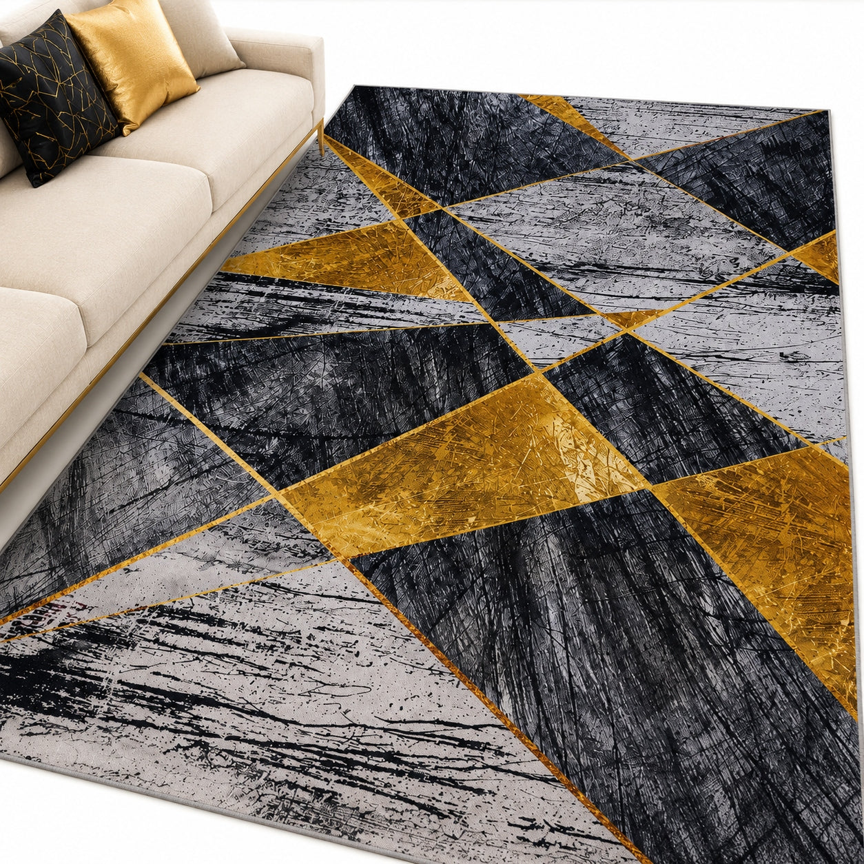 Carpet Fancy Anti-slip 140x200 Modern Various Designs and Colors ArtDeco