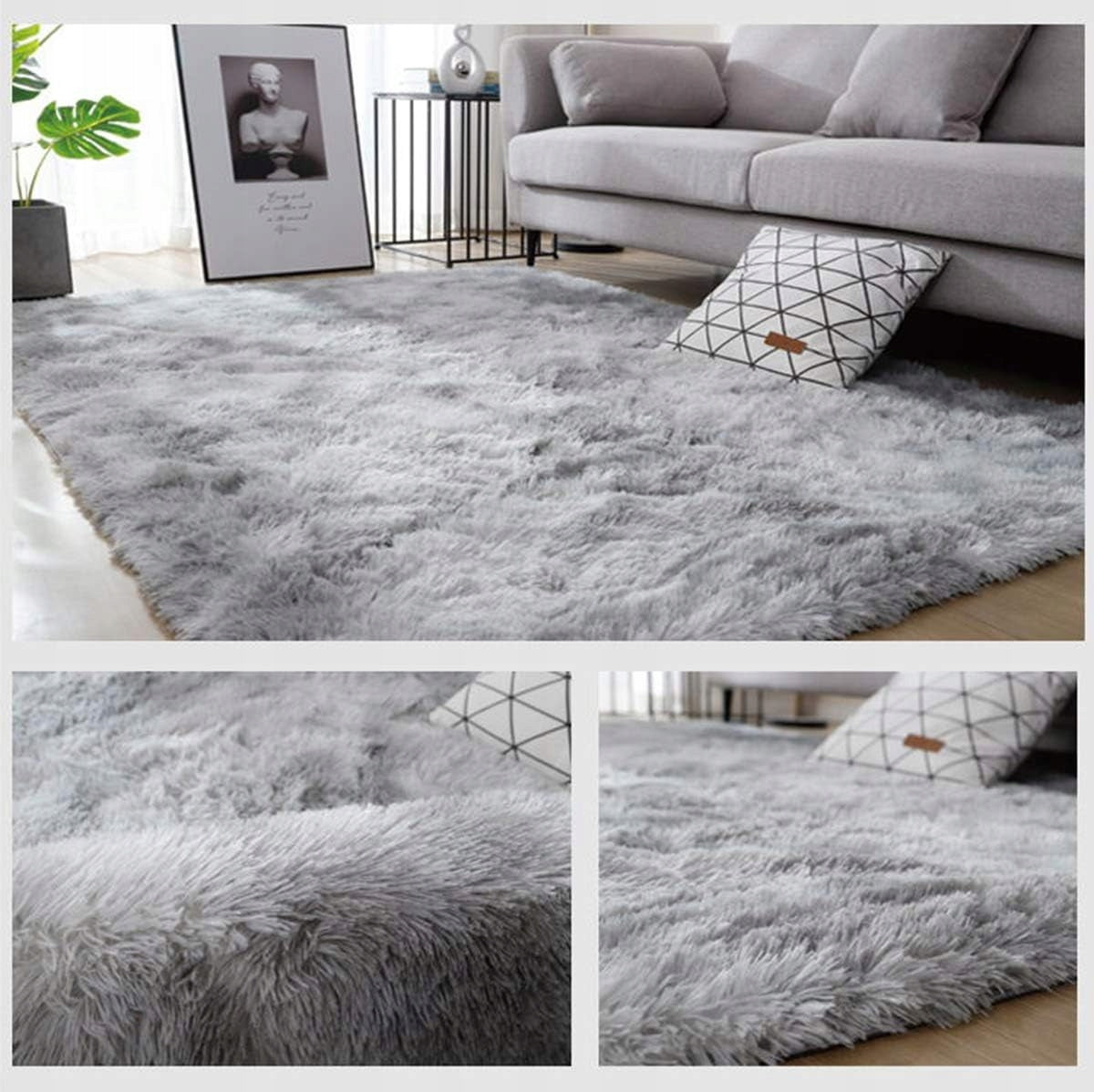 Carpet Fur Shaggy Plush Fluffy For Living Room Soft 80x140 Rectangle Brand Magnolia