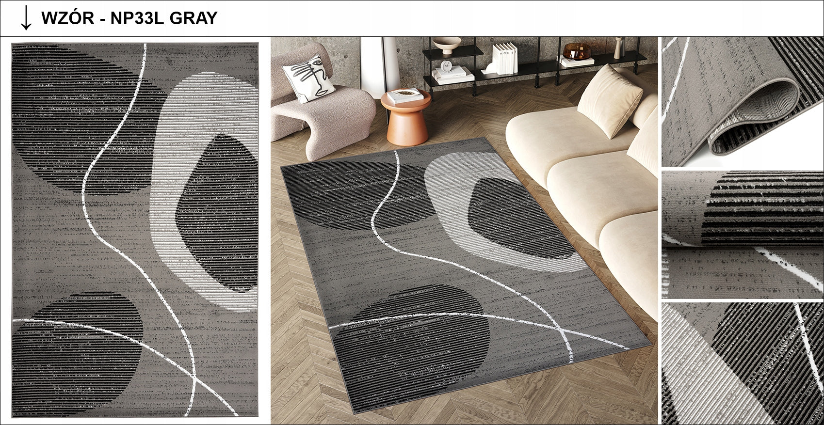Carpet LUXURY 140x200 BCF Soft Modern Elegant Fashionable Various Designs Brand Dywany Chemex