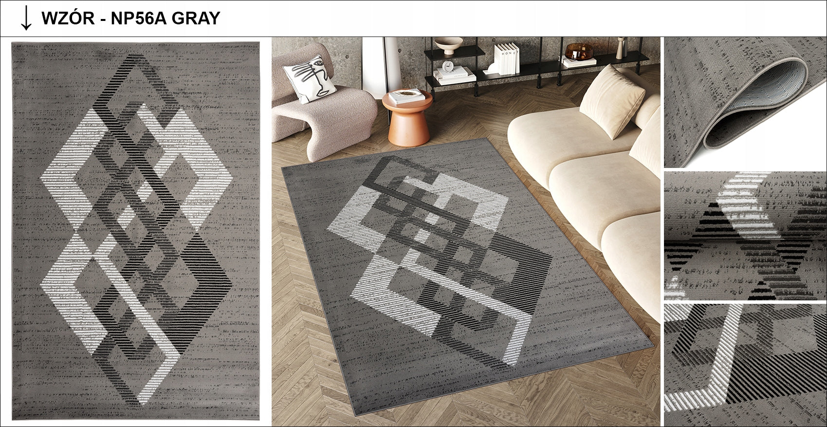 Carpet LUXURY 140x200 BCF Soft Modern Elegant Fashionable Various Designs Manufacturer code Dywan LUXURY BCF Miękki Nowoczesny Elegancki