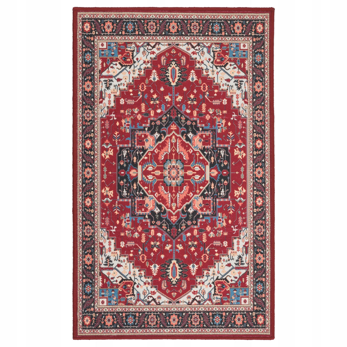 Carpet Laundering Sidewalk Anti-slip Red Classic 60x100cm Vintage