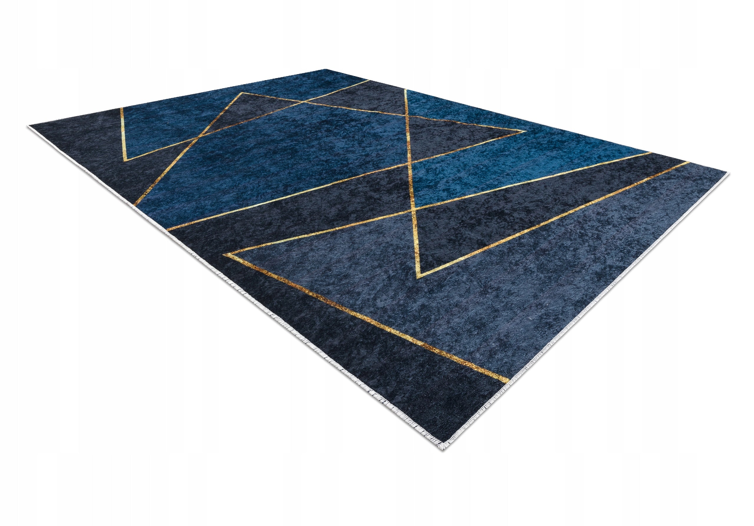 Carpet MIRO for washing ANTI-SLIP Geometric GLAMOUR navy blue 160x220 cm Brand Dywany Łuszczów