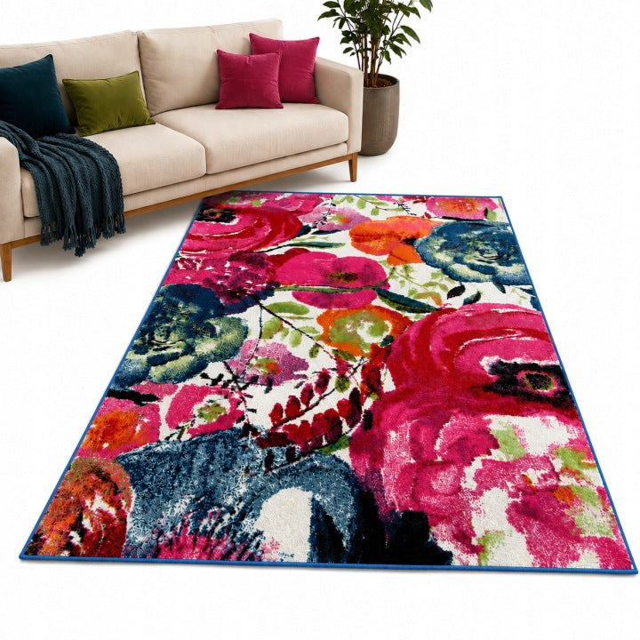 Carpet Magic 120x170 Colorful Modern Soft Friese Turkish Premium