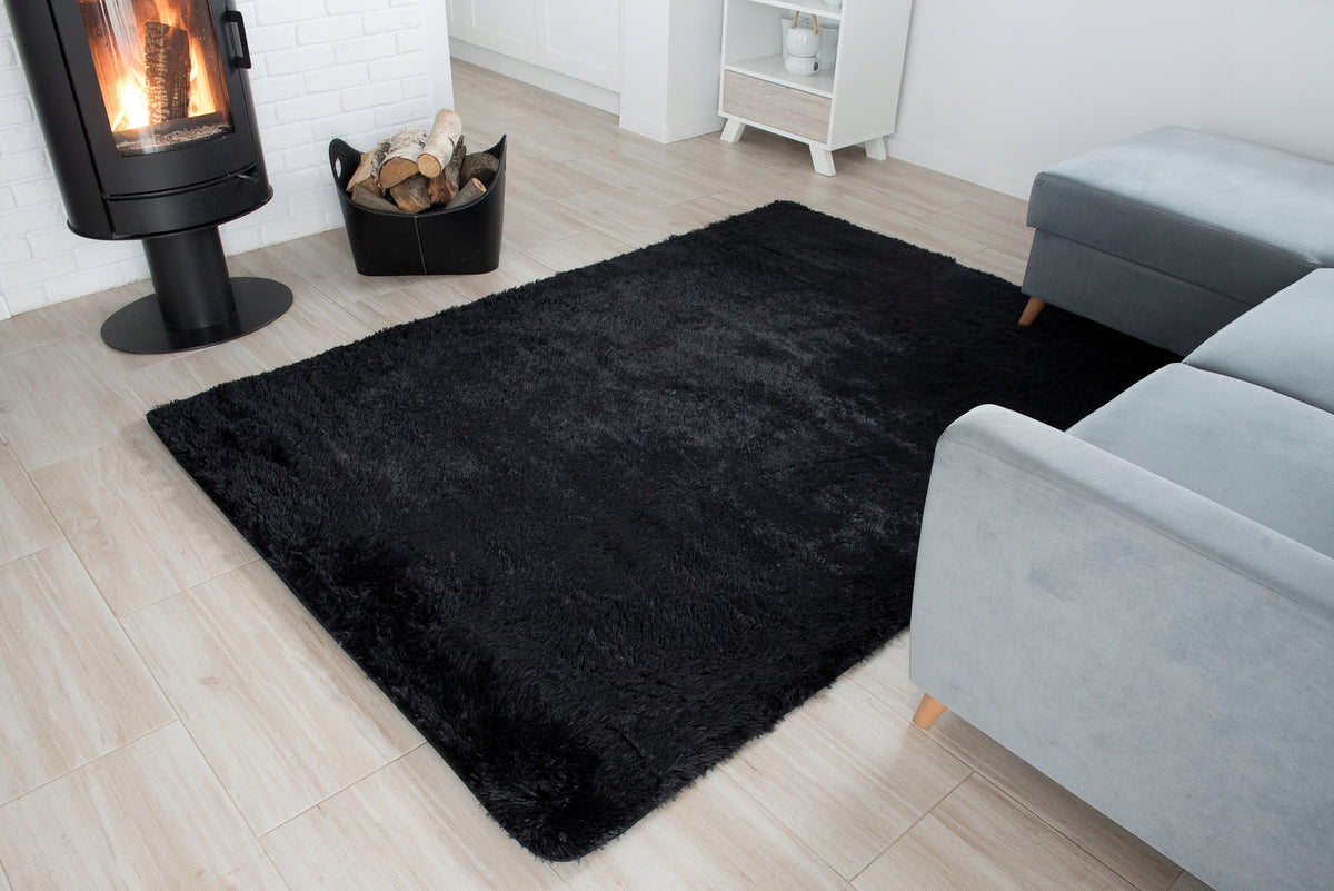 Carpet Plush 120x170 Soft Plush Black v2 Manufacturer code SILK BLACK