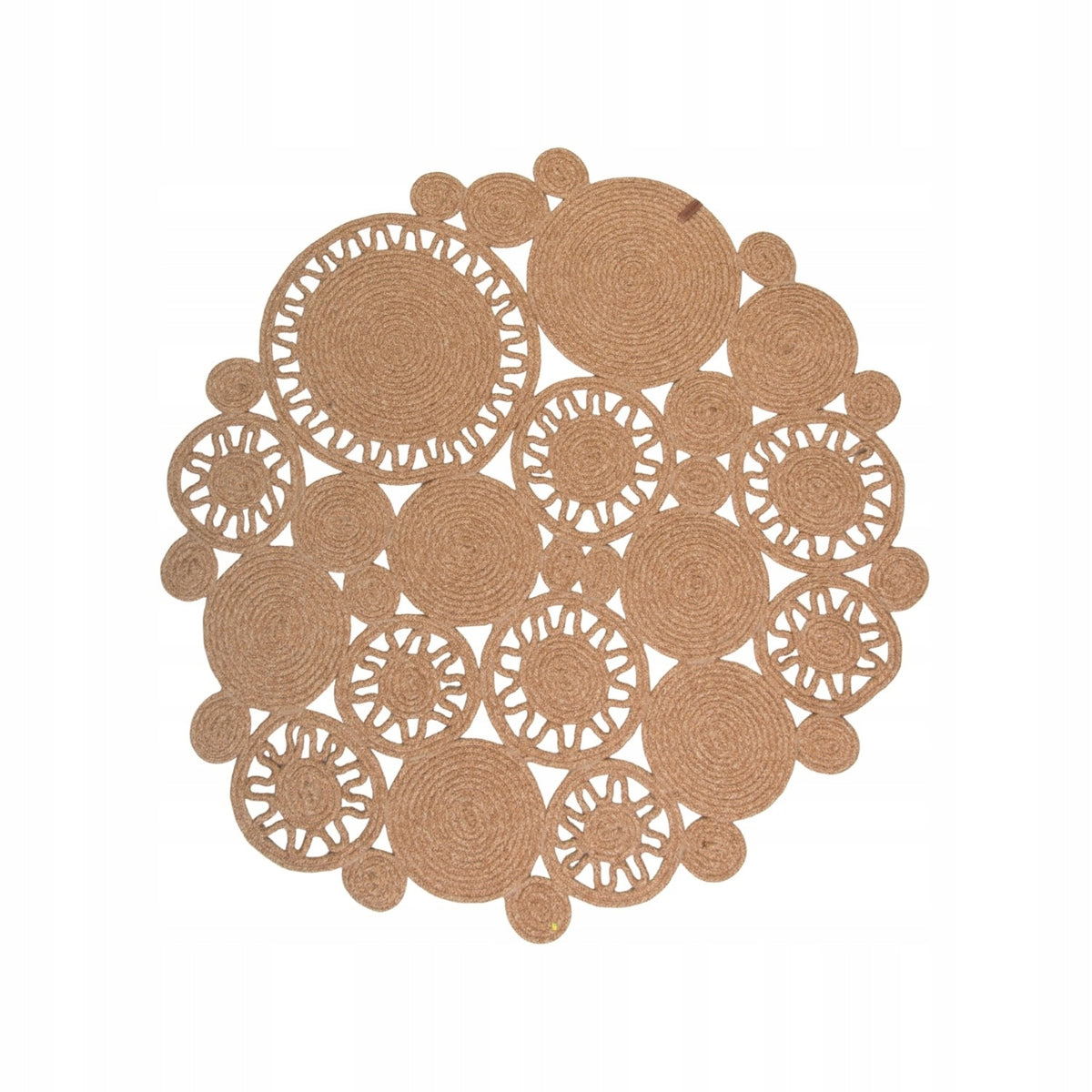 Carpet Round 100 cm Natural Boho String BOHO NATURAL for Balcony Terrace