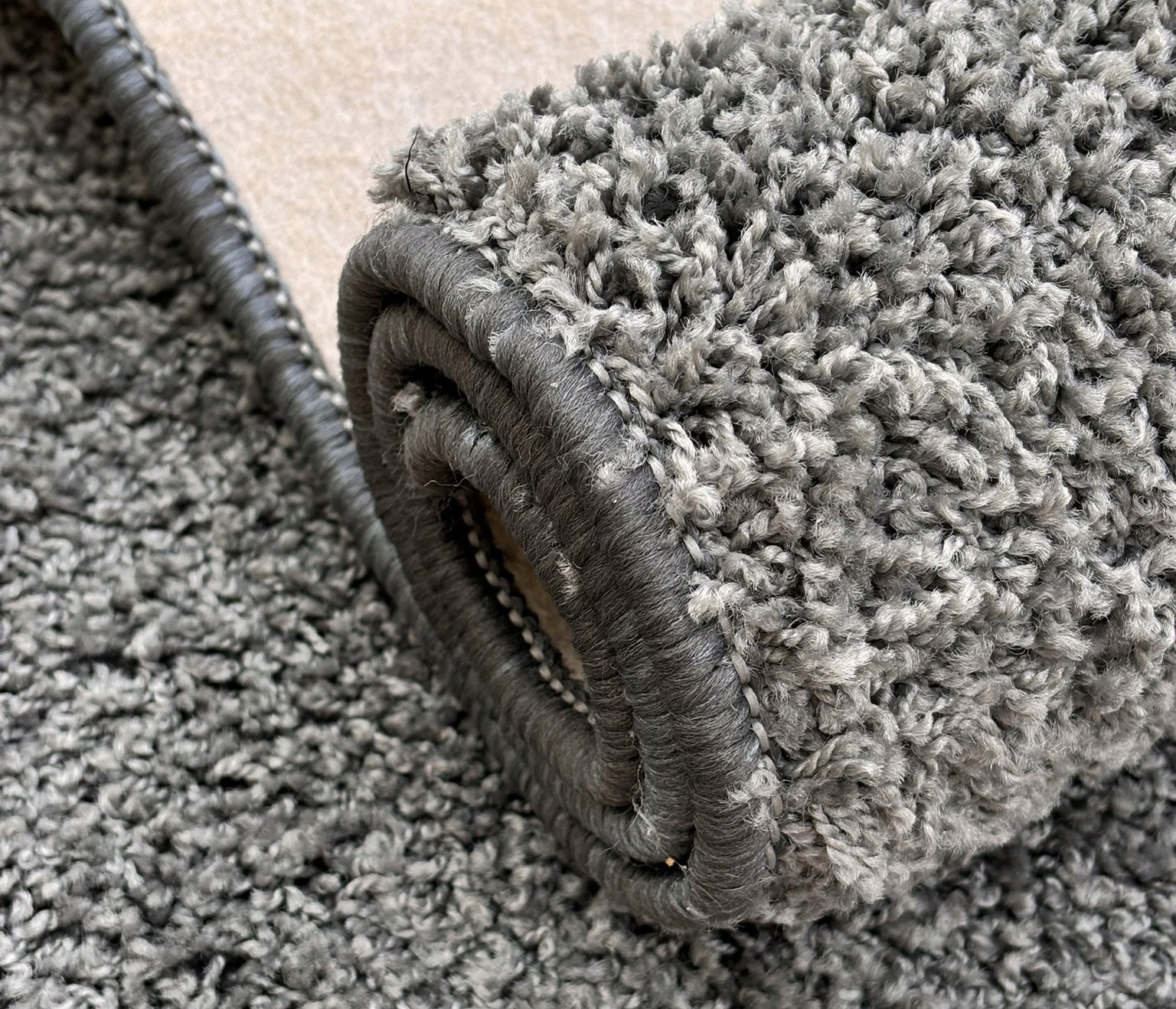 Carpet SHAGGY LIGHT GREY Embroidered 200x300 Soft Mix 6 Colors For Living Room Packaging status original