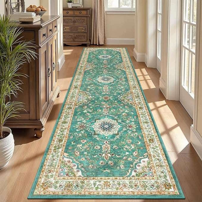 Carpet Sidewalk for hall Anti-slip Short hair 60x240cm Green