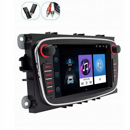 Carplay 7" Ford Mondeo MK4 Focus autórádió GPS Android 13 2+32GB