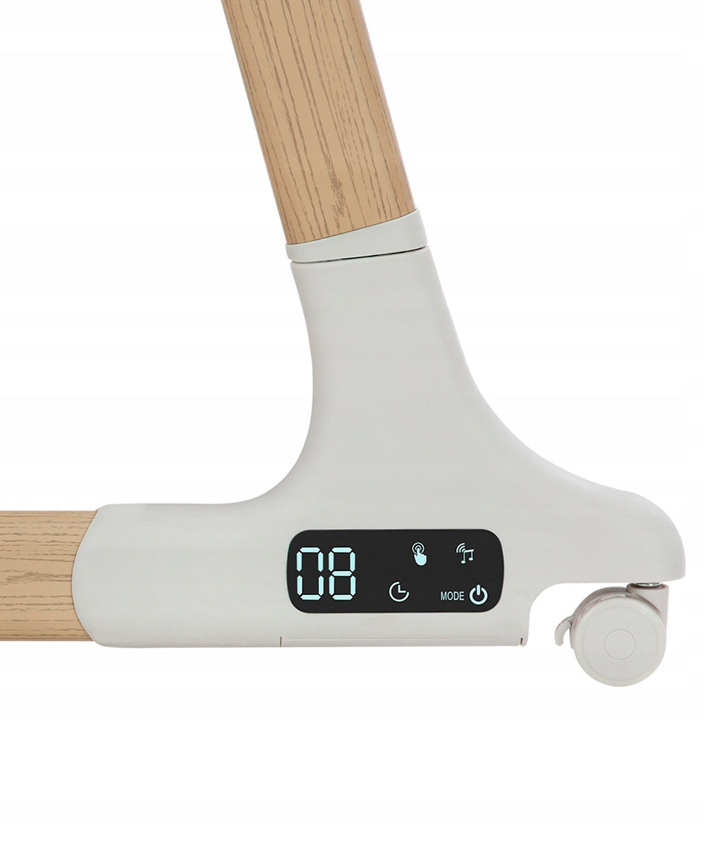 Carrello Cot Prima rocking electric remote control & mattress, Beige Brand Carrello