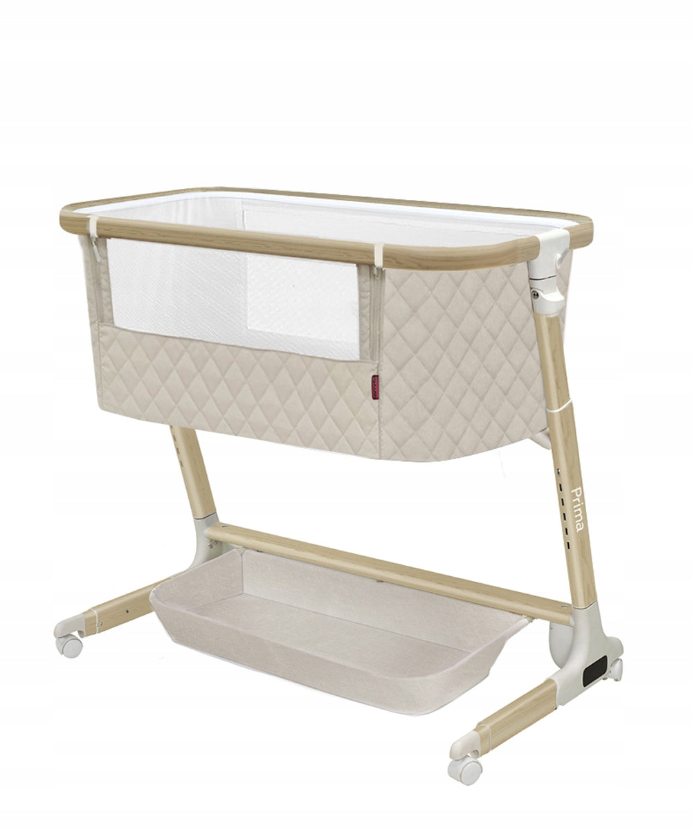 Carrello Cot Prima rocking electric remote control & mattress, Beige