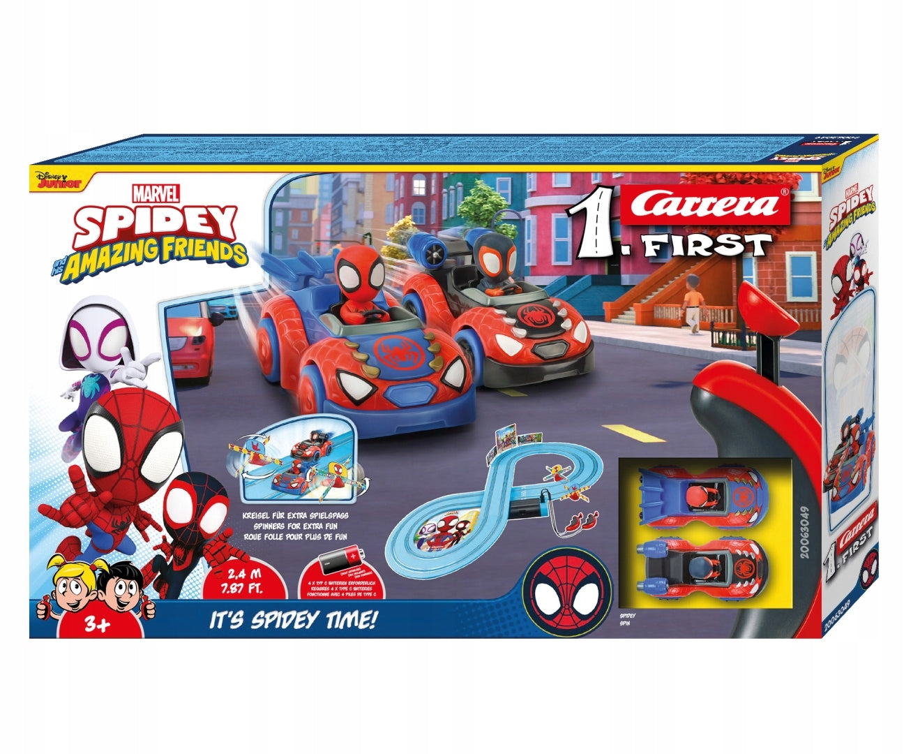 Carrera First Racetrack Spidey Marvel 2,4m Auto 20063049 Brand Carrera