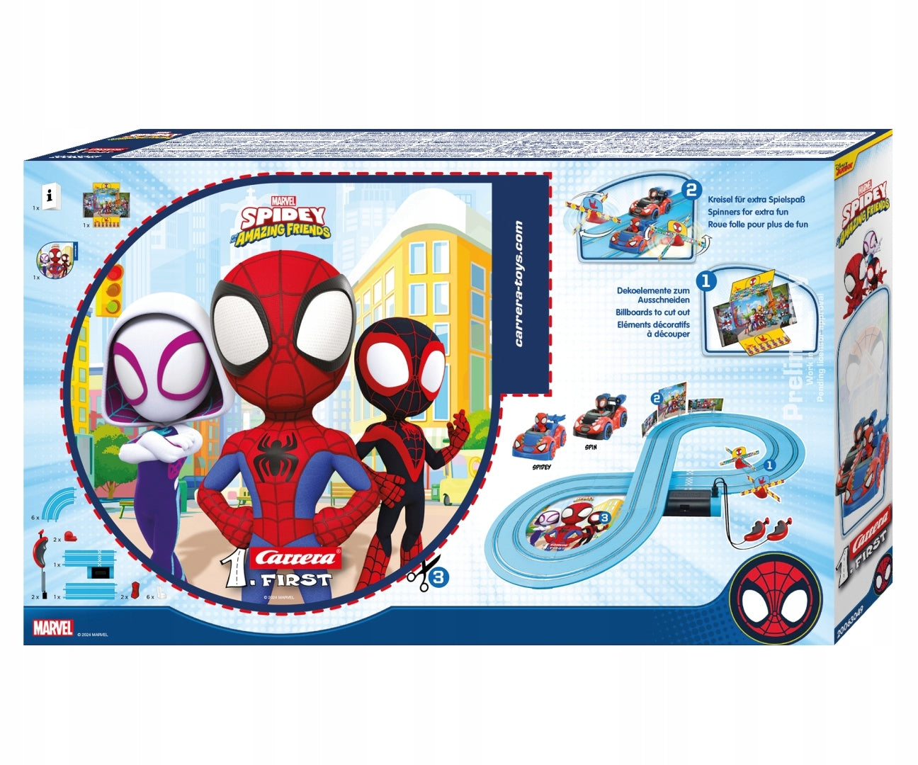 Carrera First Racetrack Spidey Marvel 2,4m Auto 20063049 Kid's age 3＋ years