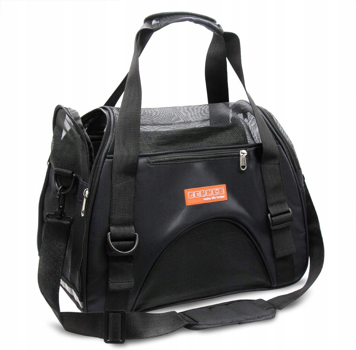 Carrier Pet Bag Black Folding 44cm x 30cm x 20cm