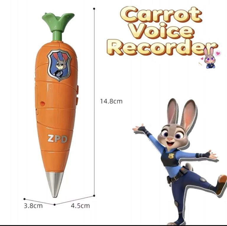 Carrot Pen with Voice Recorder Zootopia Judy Hopps cosplay