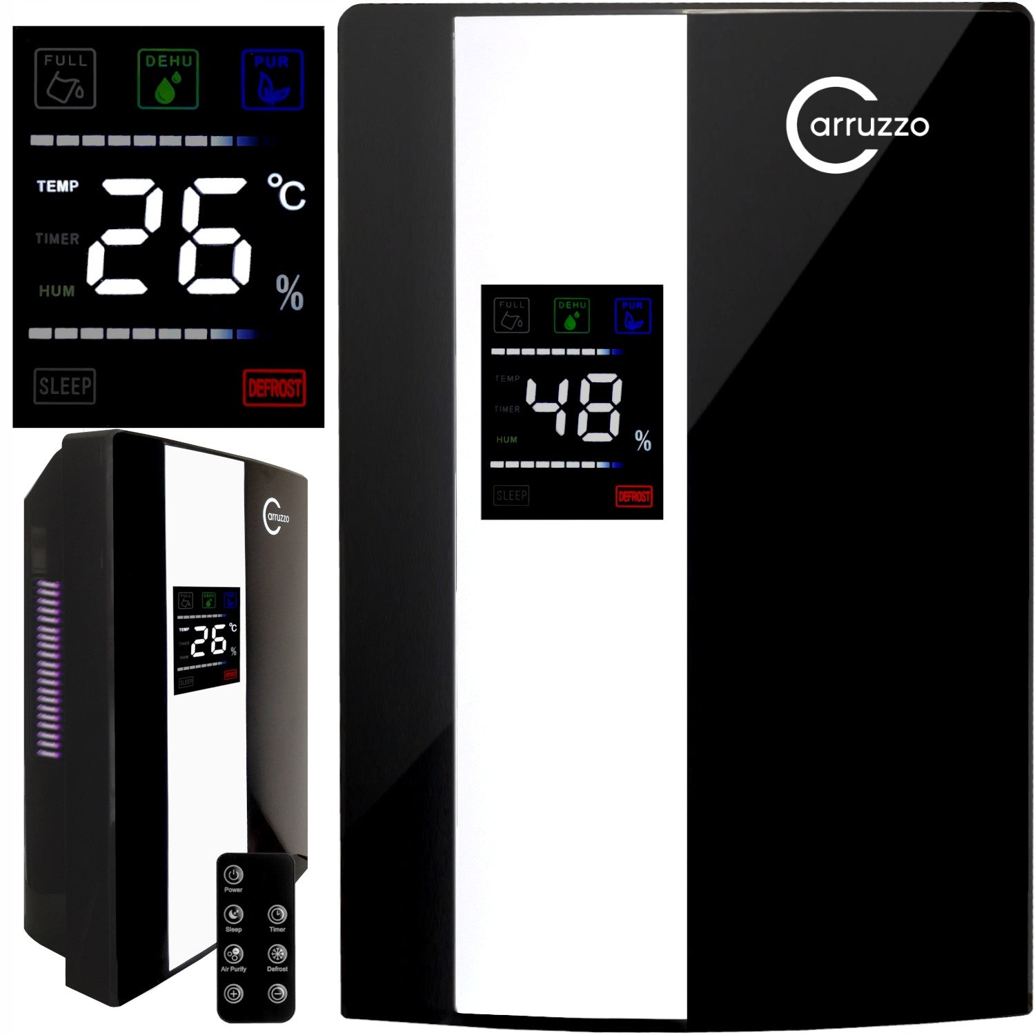 Carruzzo Q34L Moisture Absorber 90W Efficient Quiet Brand Carruzzo