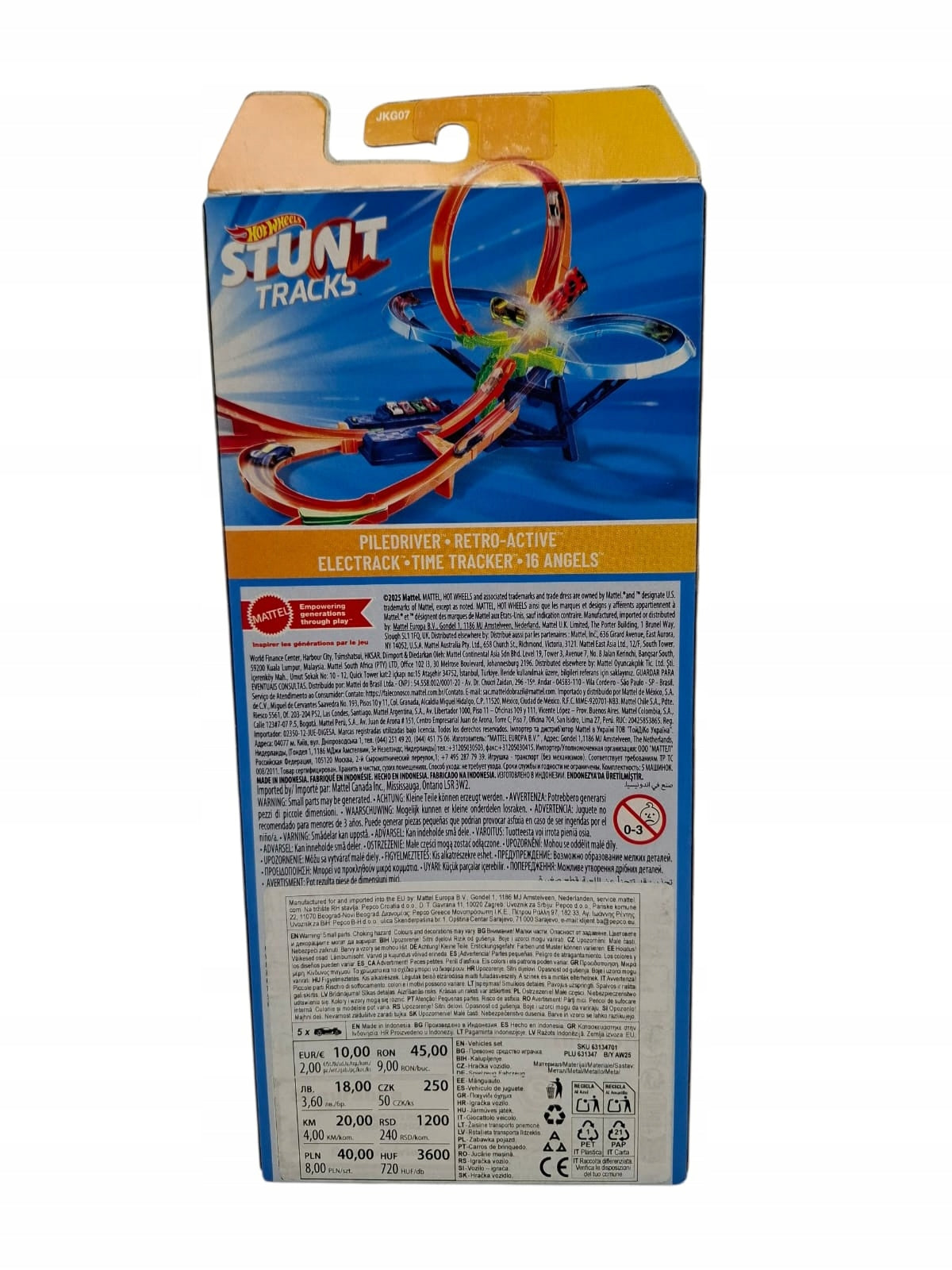 Cars Hot Wheels JKG07 5-Pak STUNT TRACKS Packaging status original