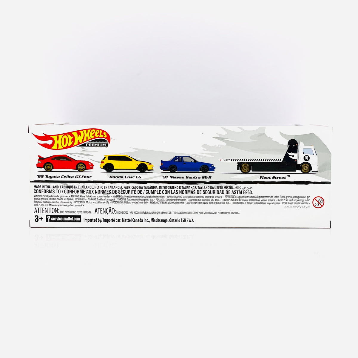 Cars Hot Wheels - PREMIUM DIORAMA Set of 4 Cars Japan Fleet Street Brand Hot Wheels