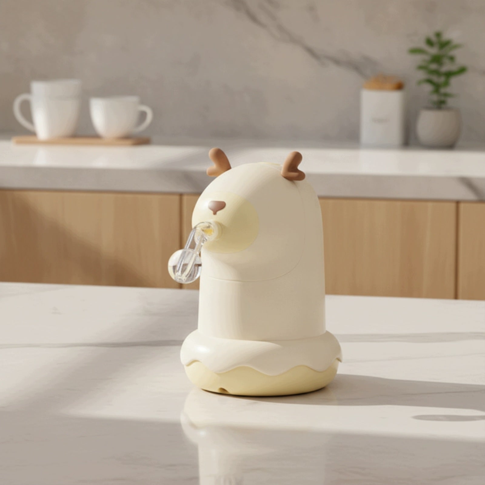 Cartoon Deer Water Dispenser with Spout Compact for Home, Kitchen, Families Brand no brand