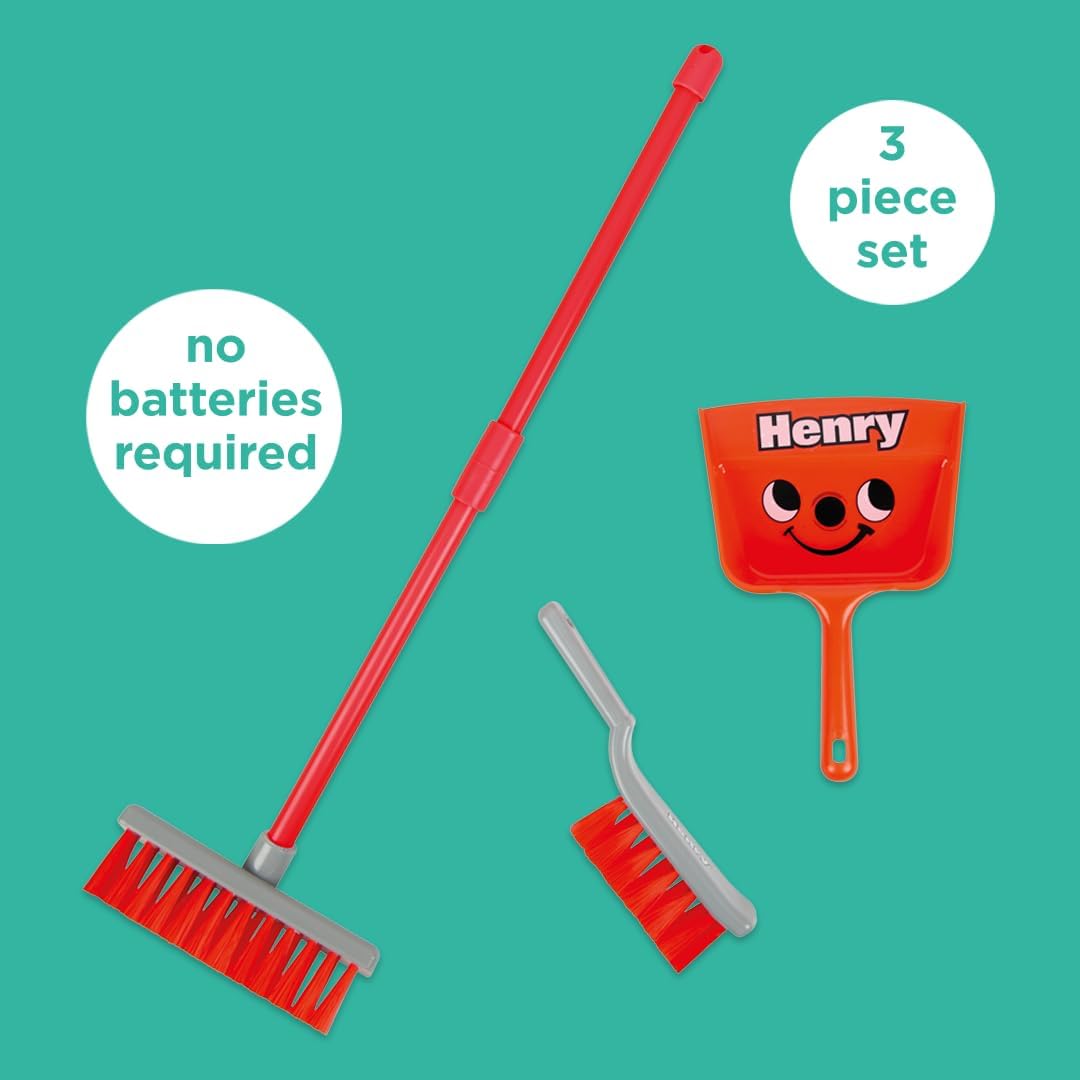 Casdon Henry broom brush basket cleaning kit for children 3+ Manufacturer code 64052